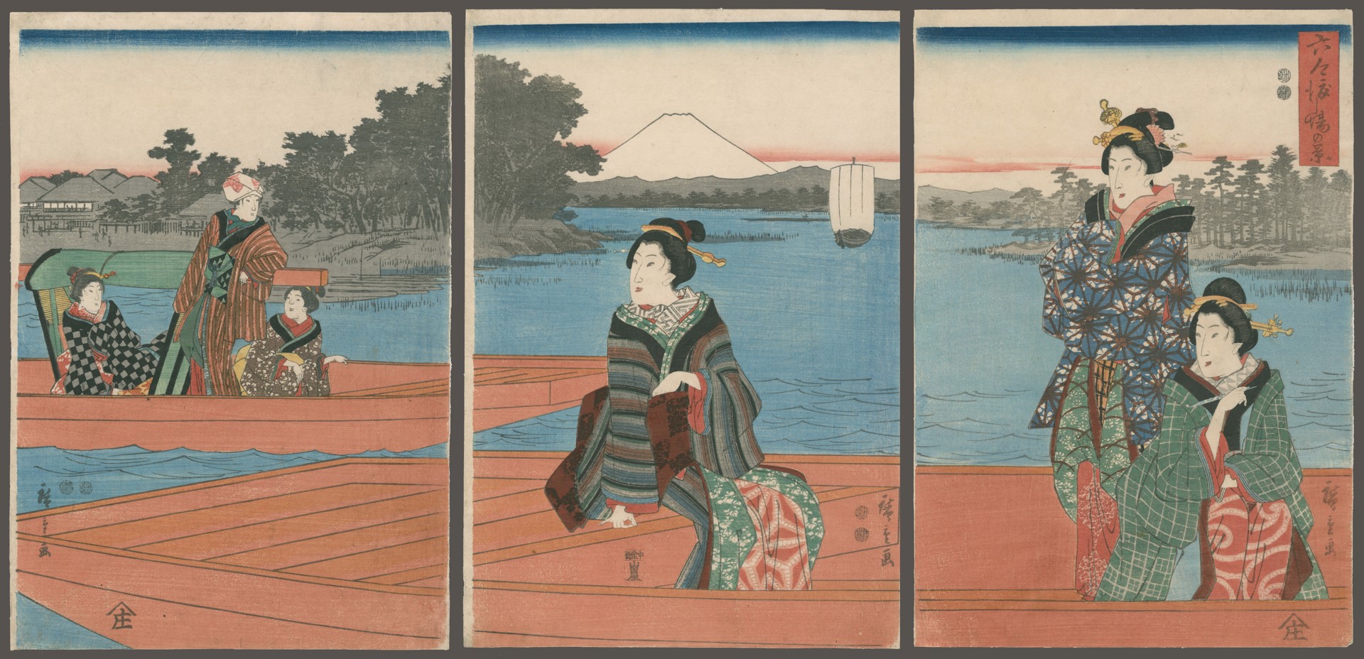 View of Rokugo Passage by Hiroshige