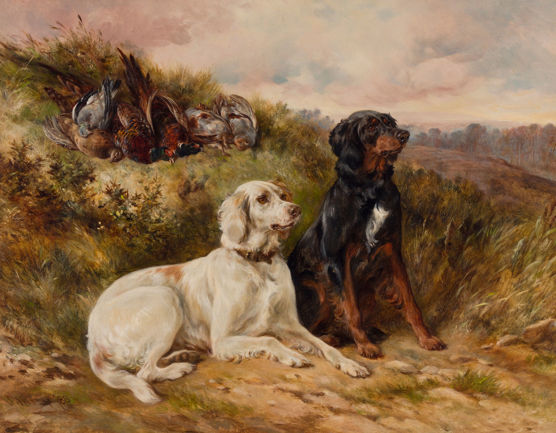 Setters with the Day's Bag by James Hardy, Jr.