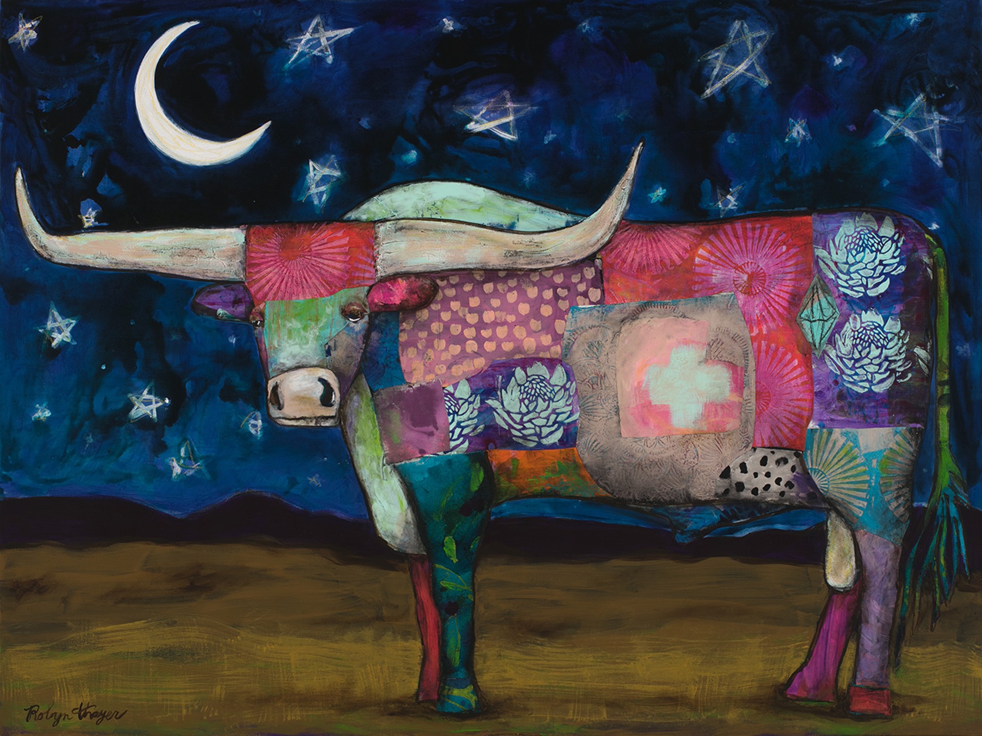 Sterling Longhorn by Robyn Thayer