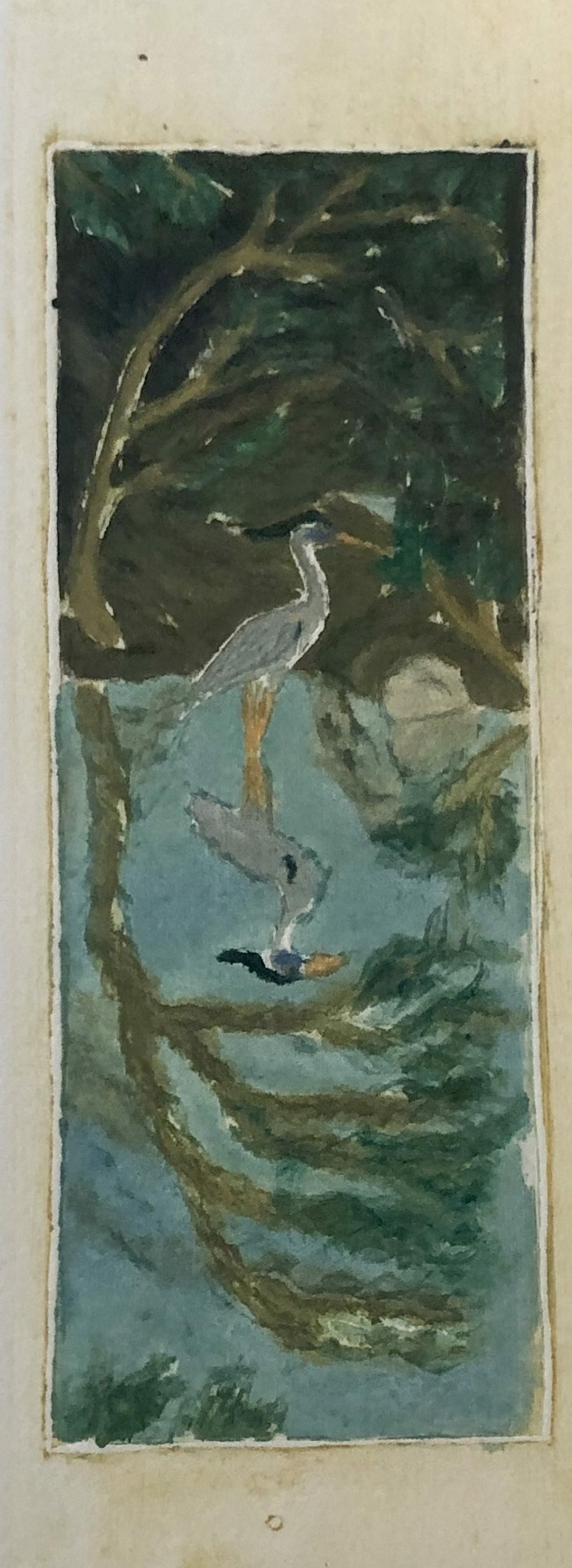 Heron on Long Board by David Hefner