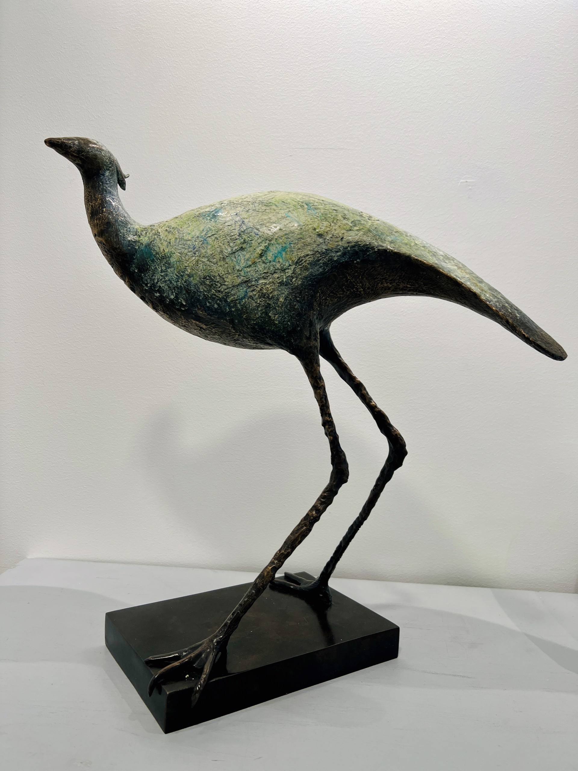 Small Bird with Long Legs by Copper Tritscheller