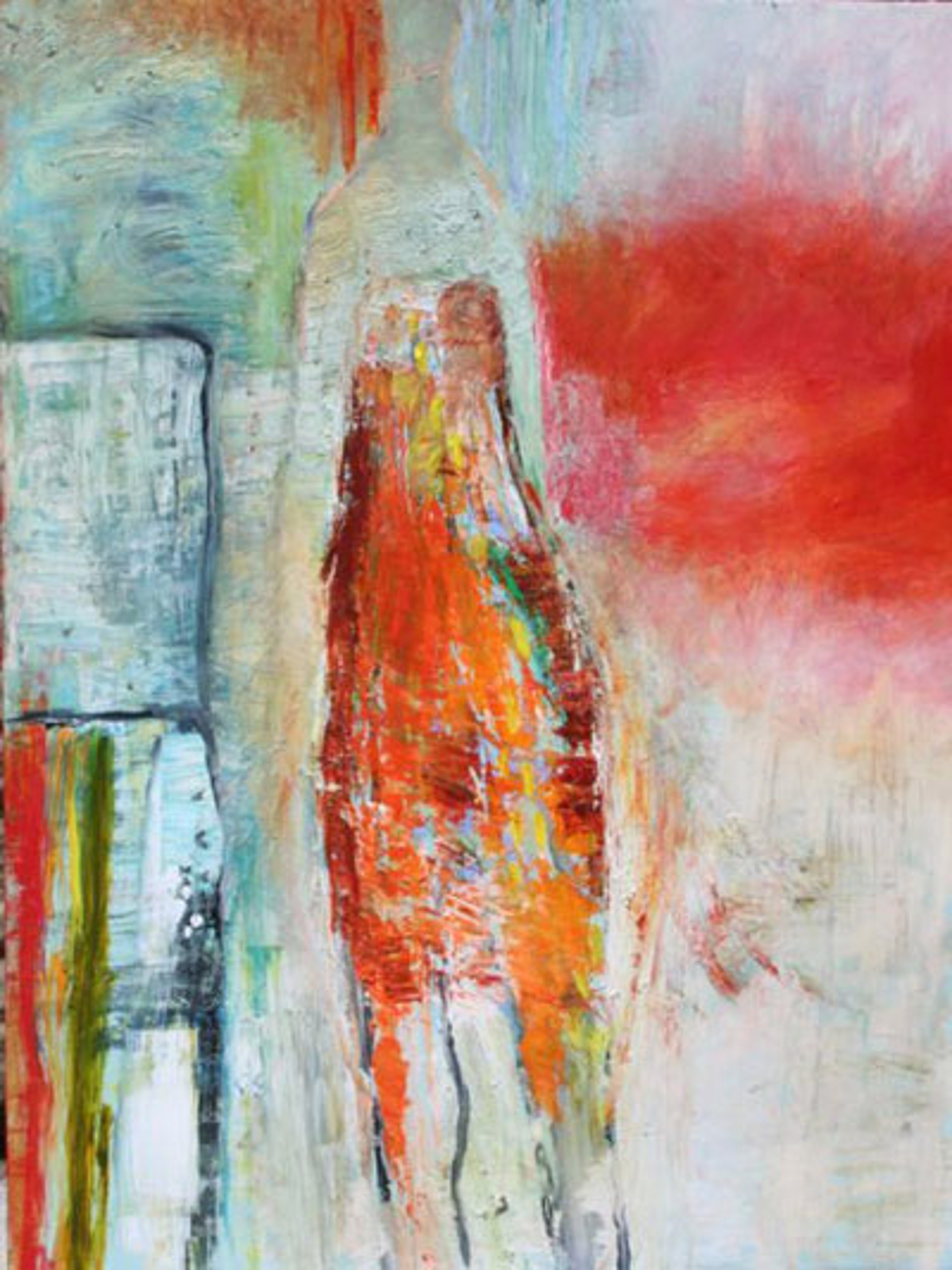 Radiant Figure With Red by Brigitte McReynolds