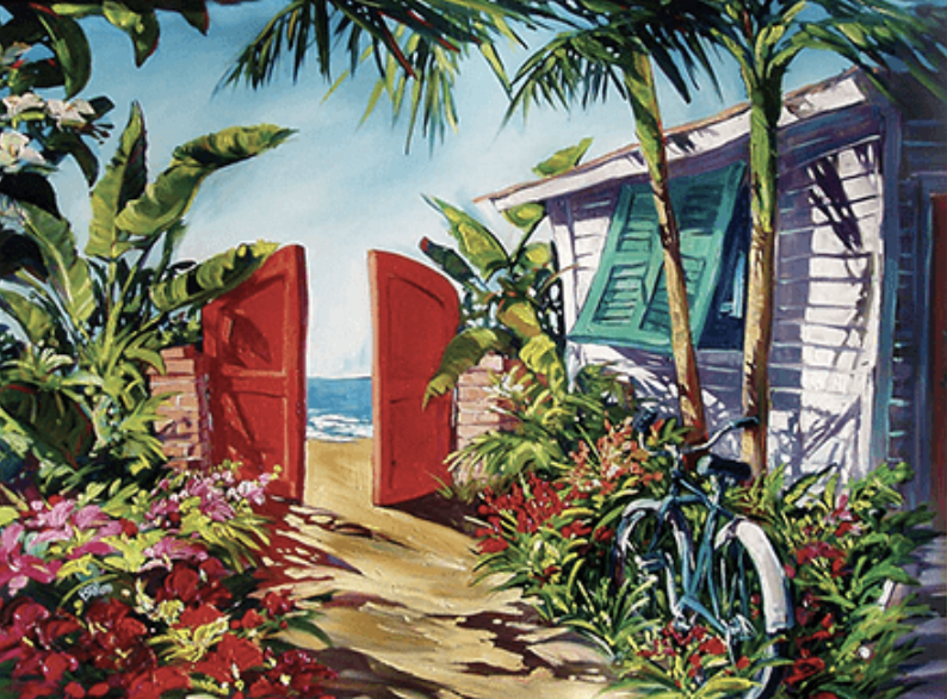 Cozy Beach (Available in 18" by 24 and 30" by 40") by Steve Barton