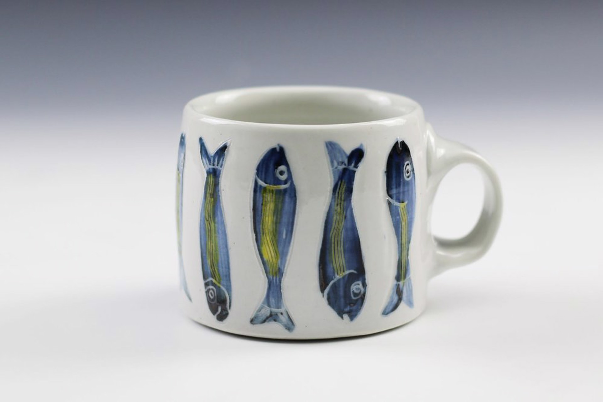 Incan Fish Mug by Glynnis Lessing