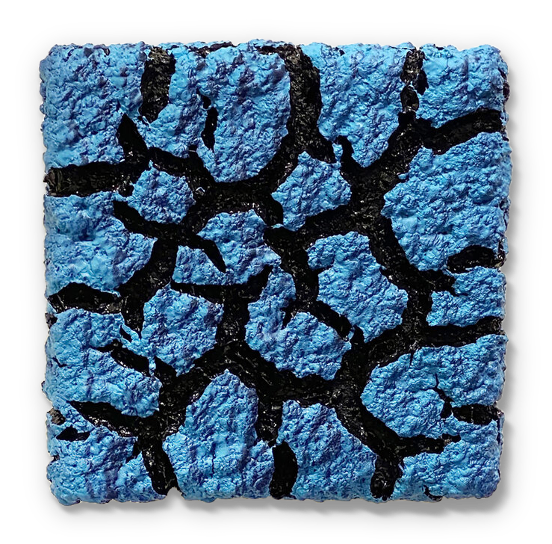 Wall Square Turquoise Sapphire Blue by Randy O'Brien