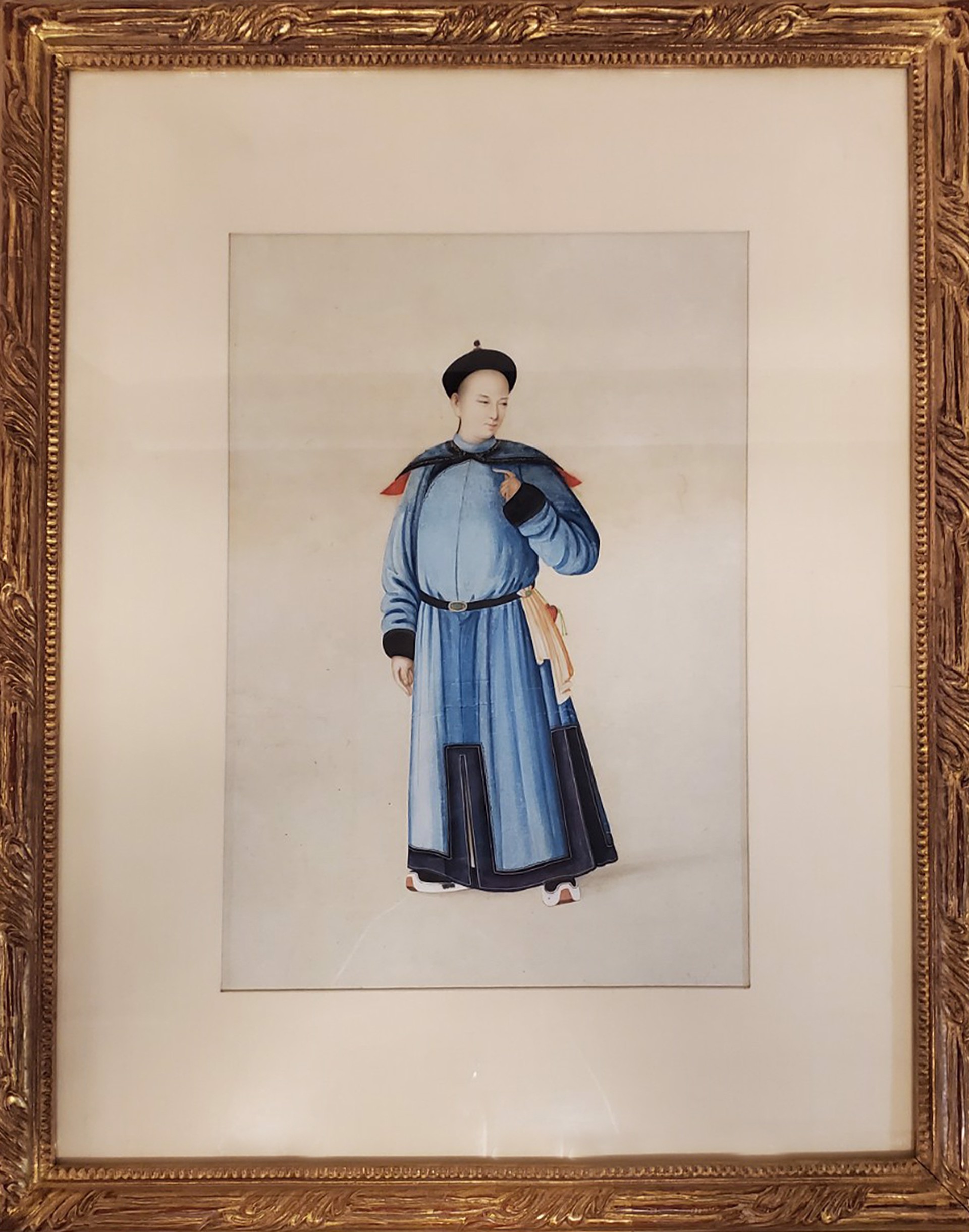 CHINESE COSTUMED MAN WATER COLOR