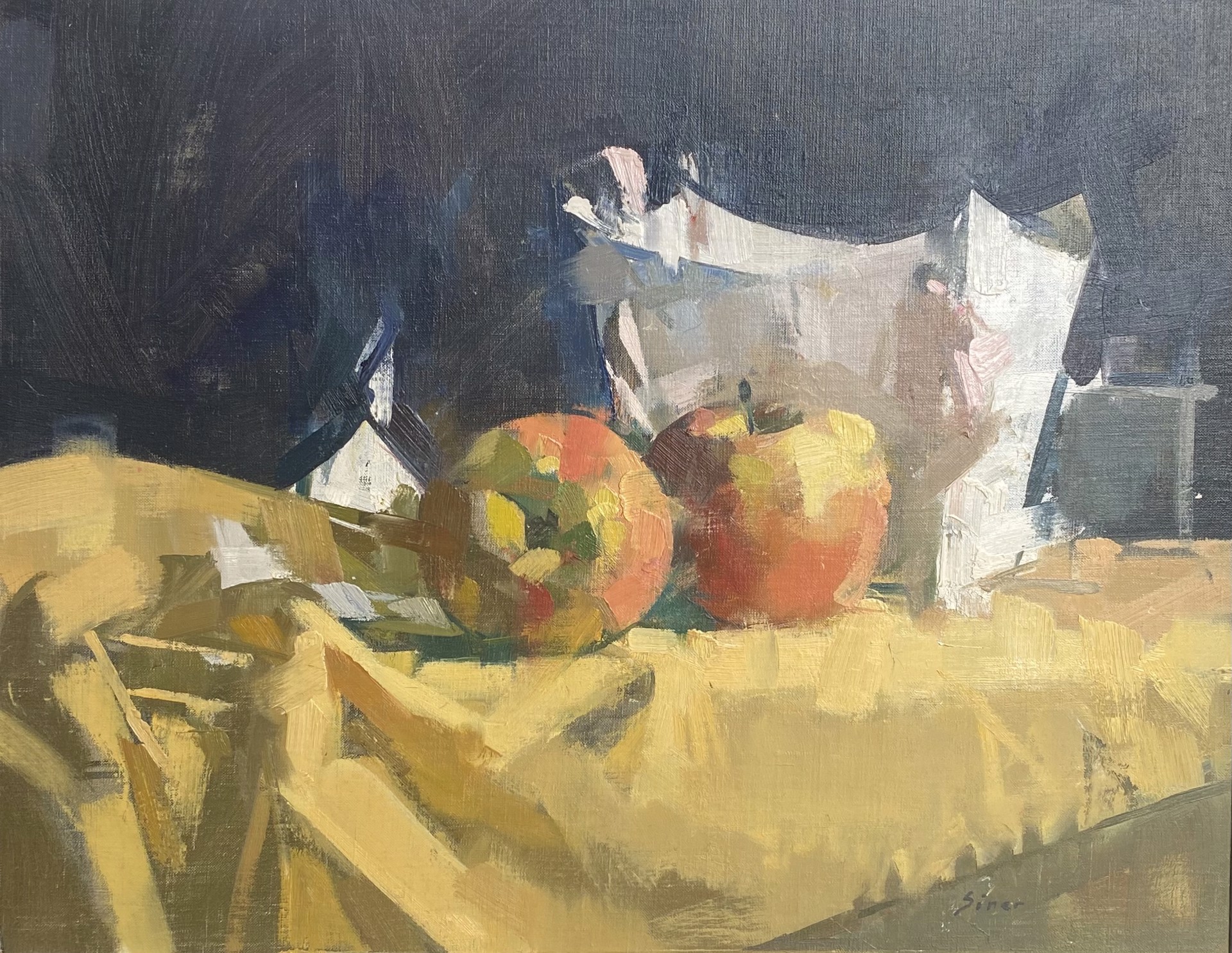 Apples II and Box by Maggie Siner