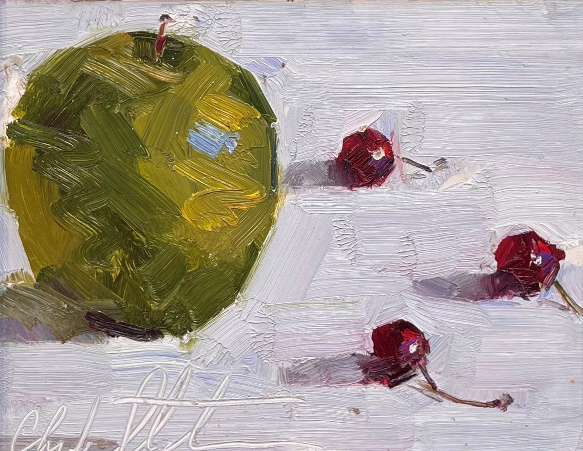 Apples and Cherries by Clyde Steadman
