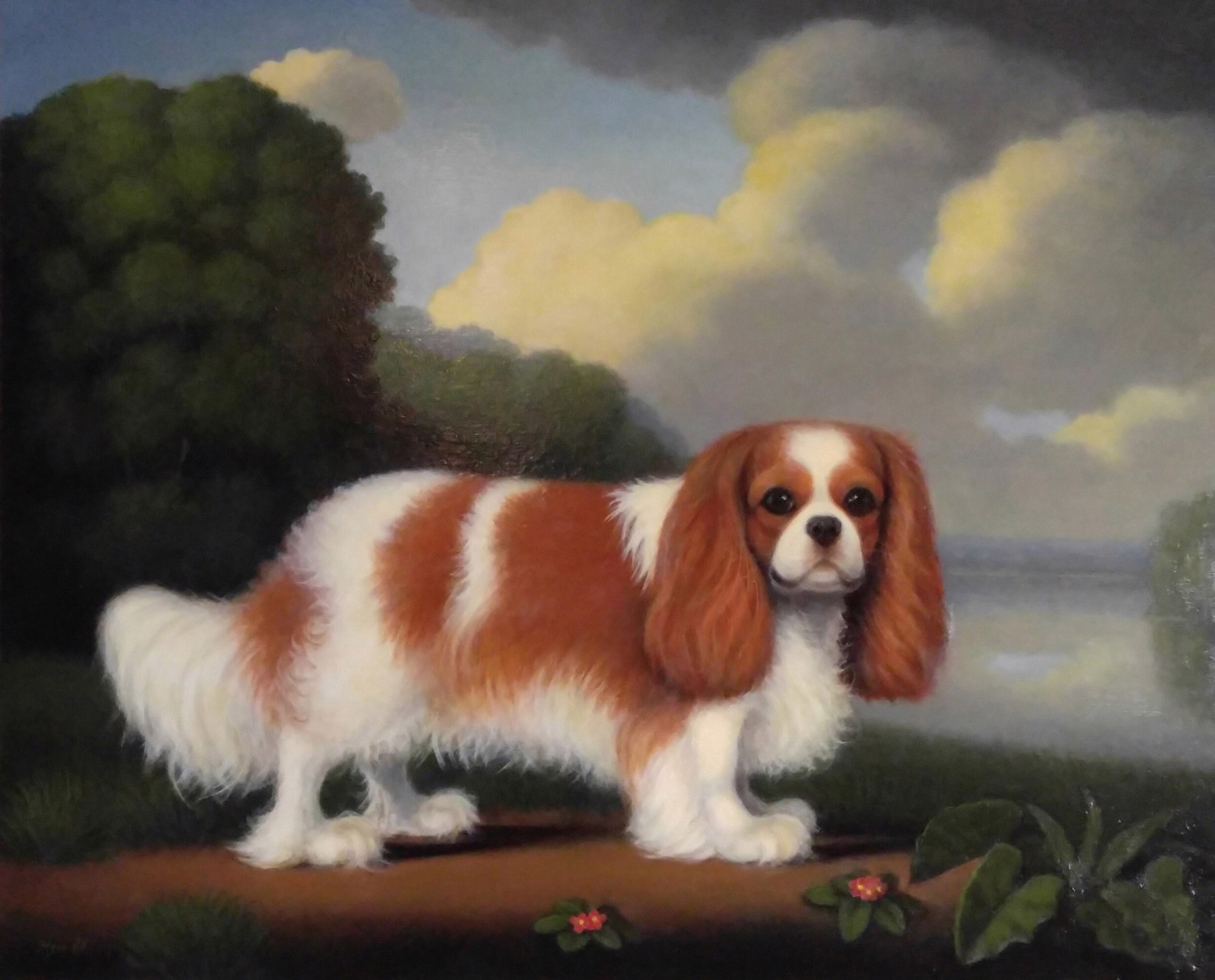 Cavalier by a Lake by Christine Merrill