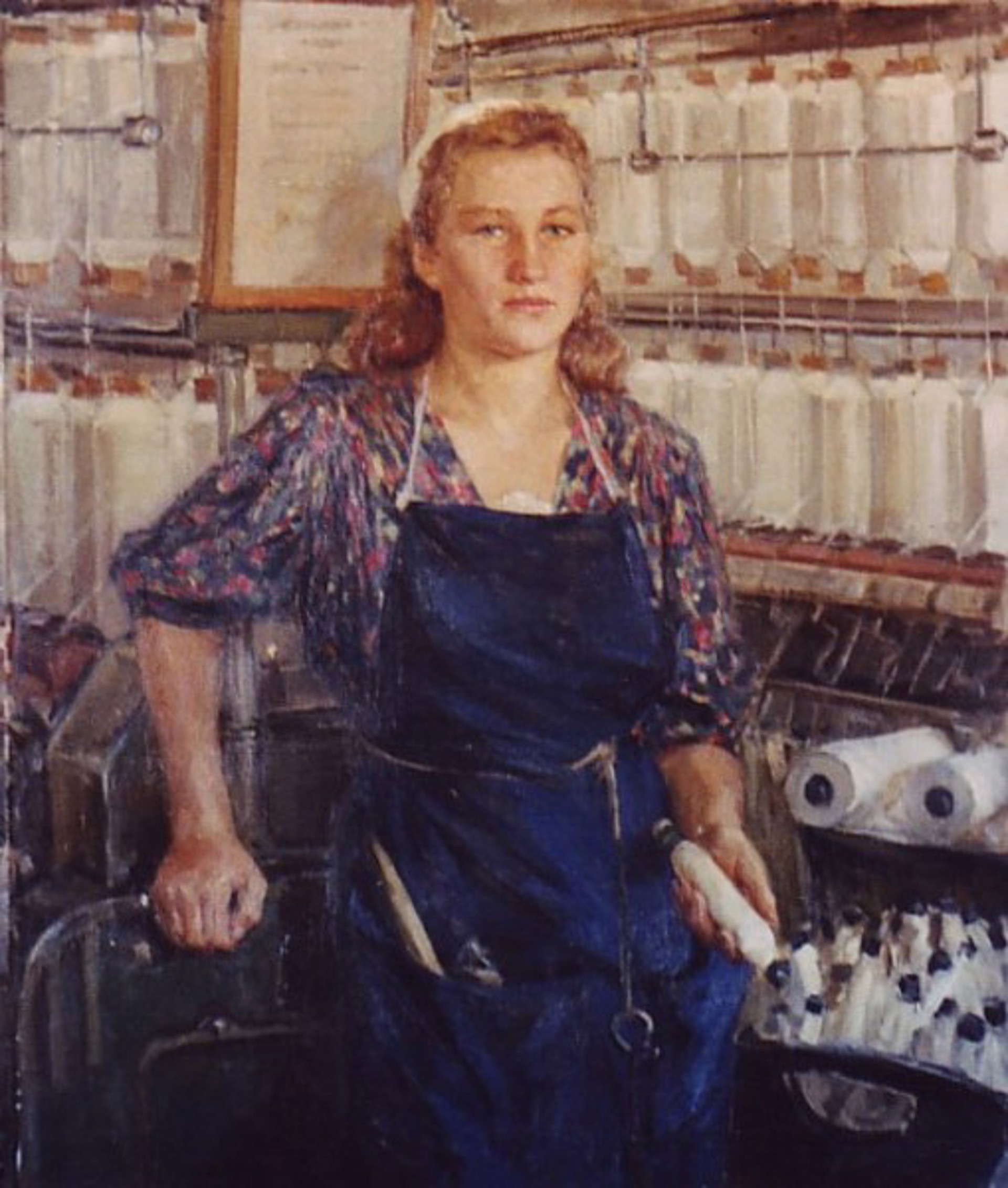 L. Vasileva, Exemplary Worker by Nina Ivanova-Kimm