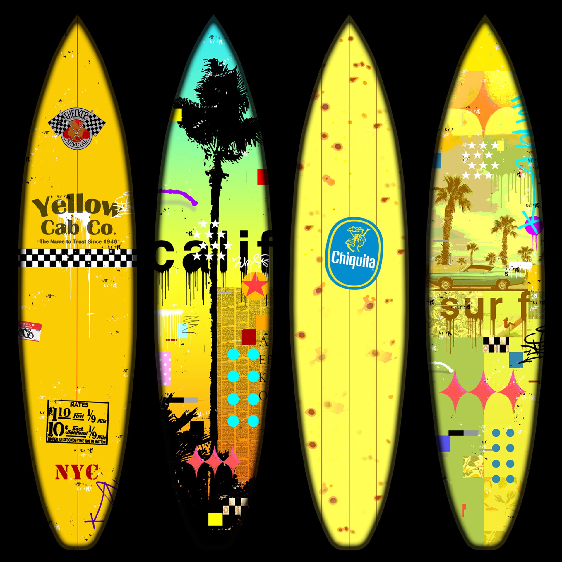 Surfboards 2 by Mark Andrew Allen