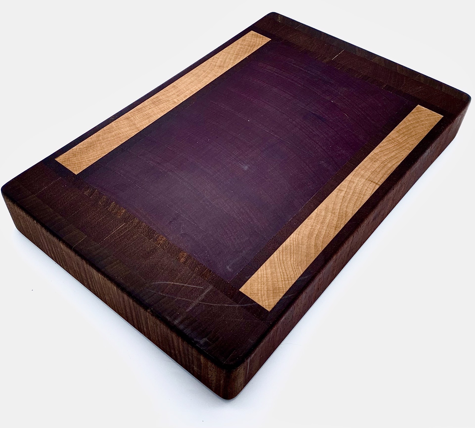 Morado Maple Bolivian Rosewood Cutting Board by Michael Stephenson