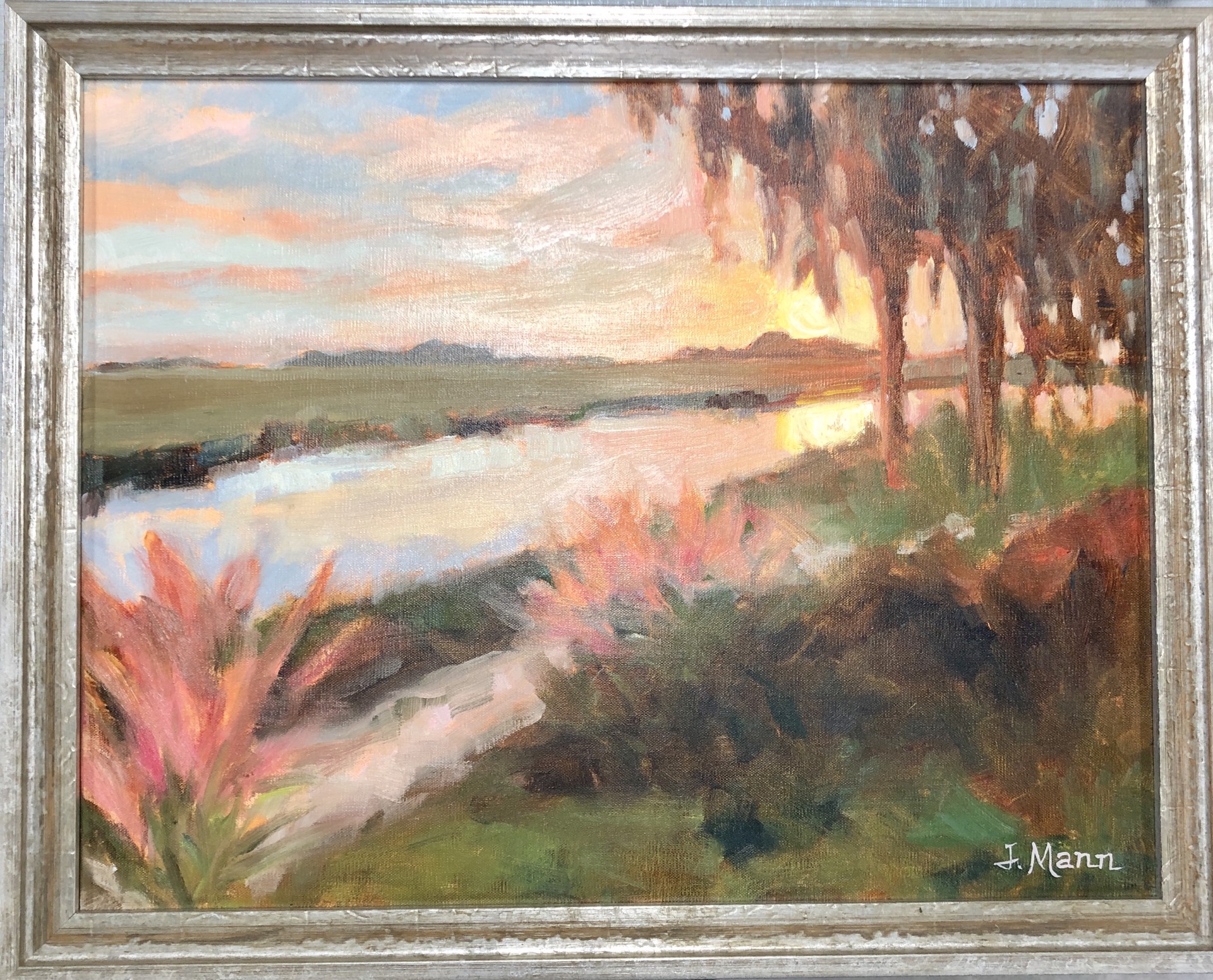 Marsh at Sundown by Julie Mann
