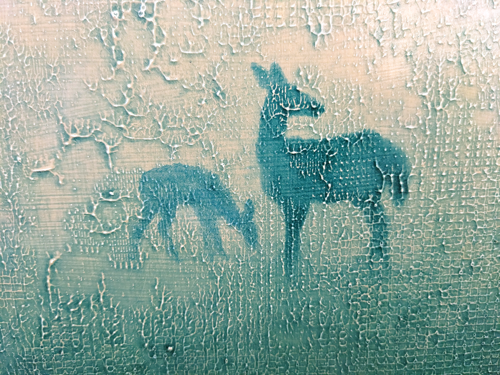 Two Deer by Susan Hall