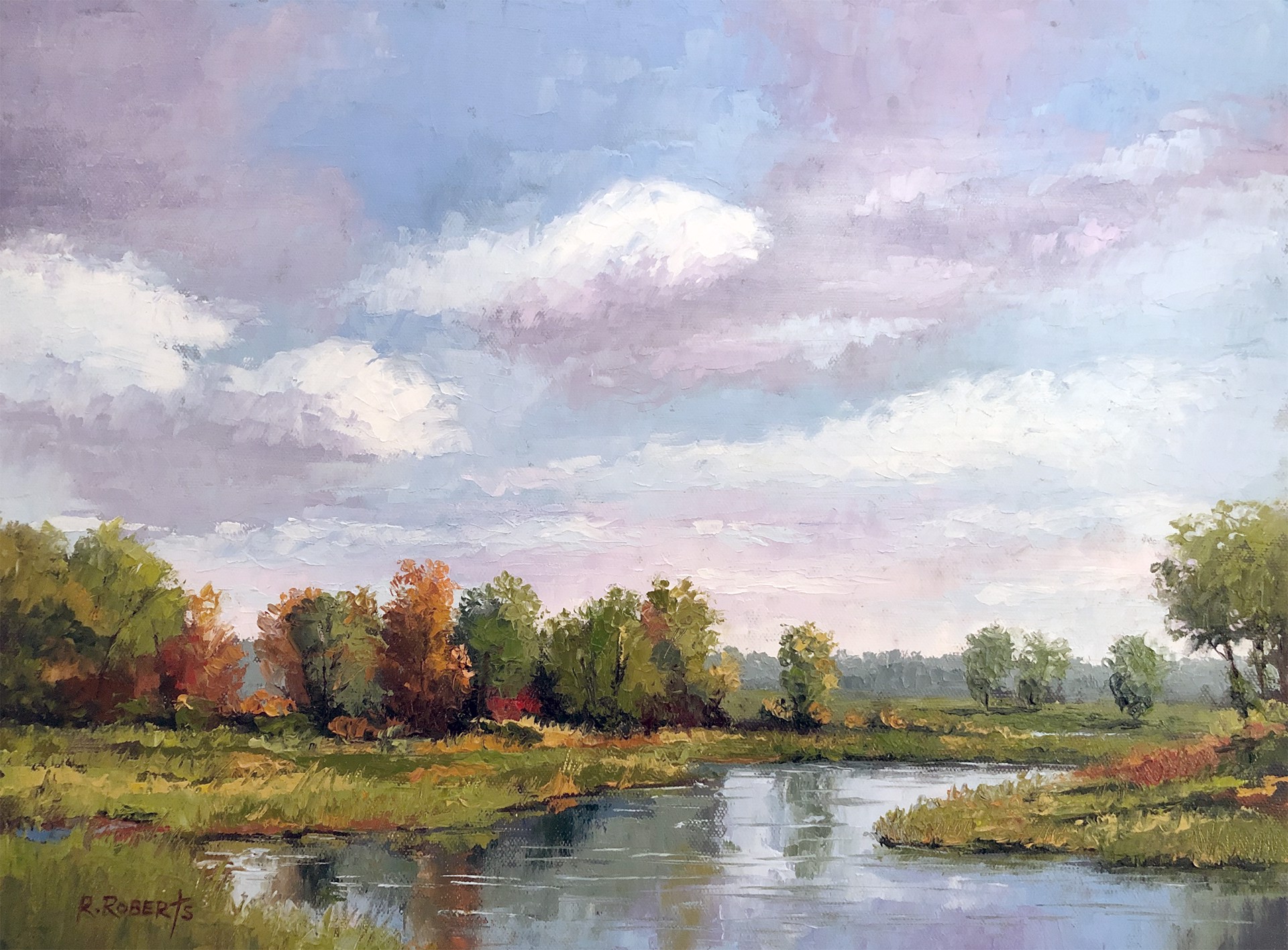 Early Fall Along the River - SOLD by Robin Roberts