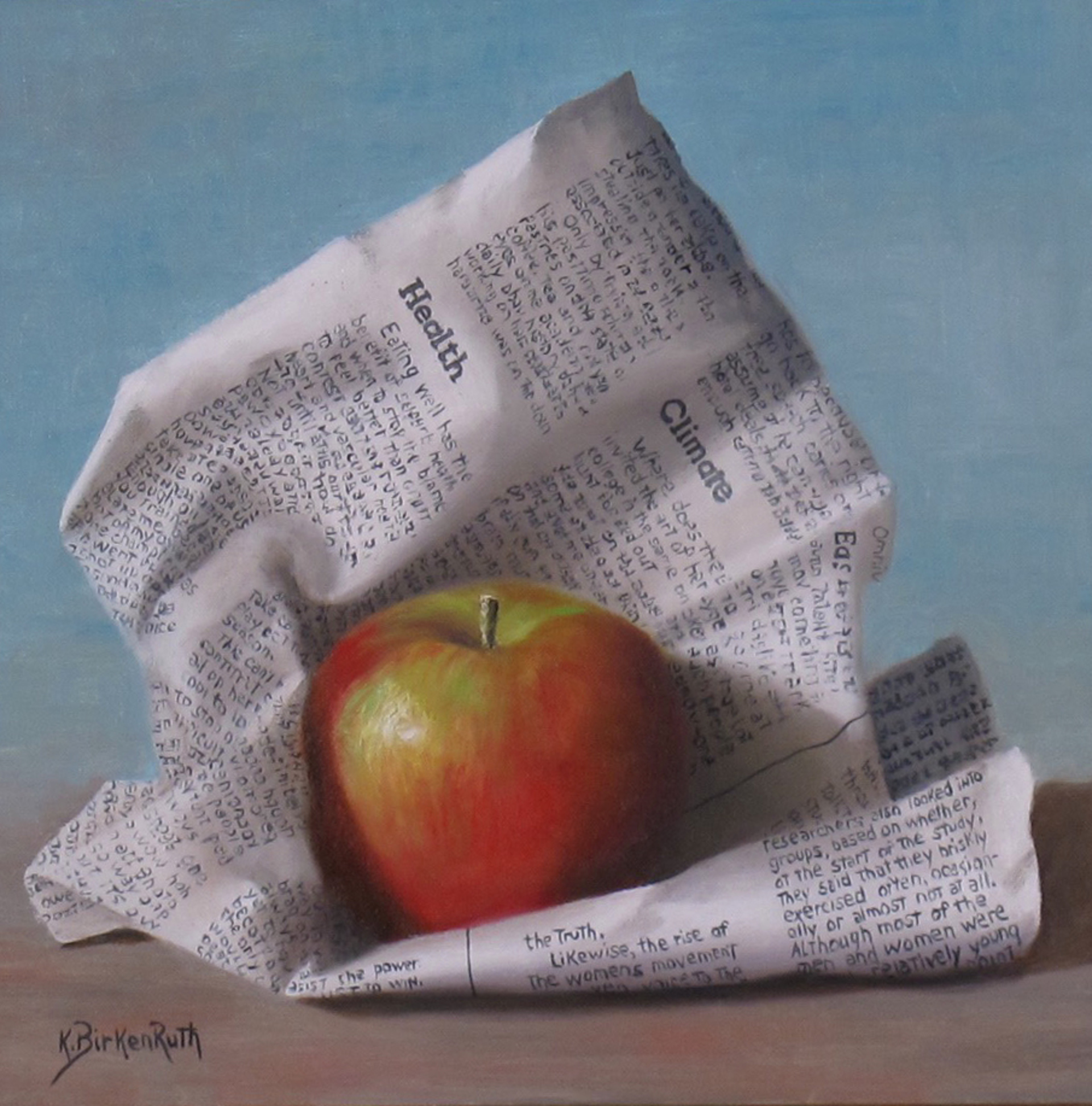 Wrapped Apple by Kelly Birkenruth