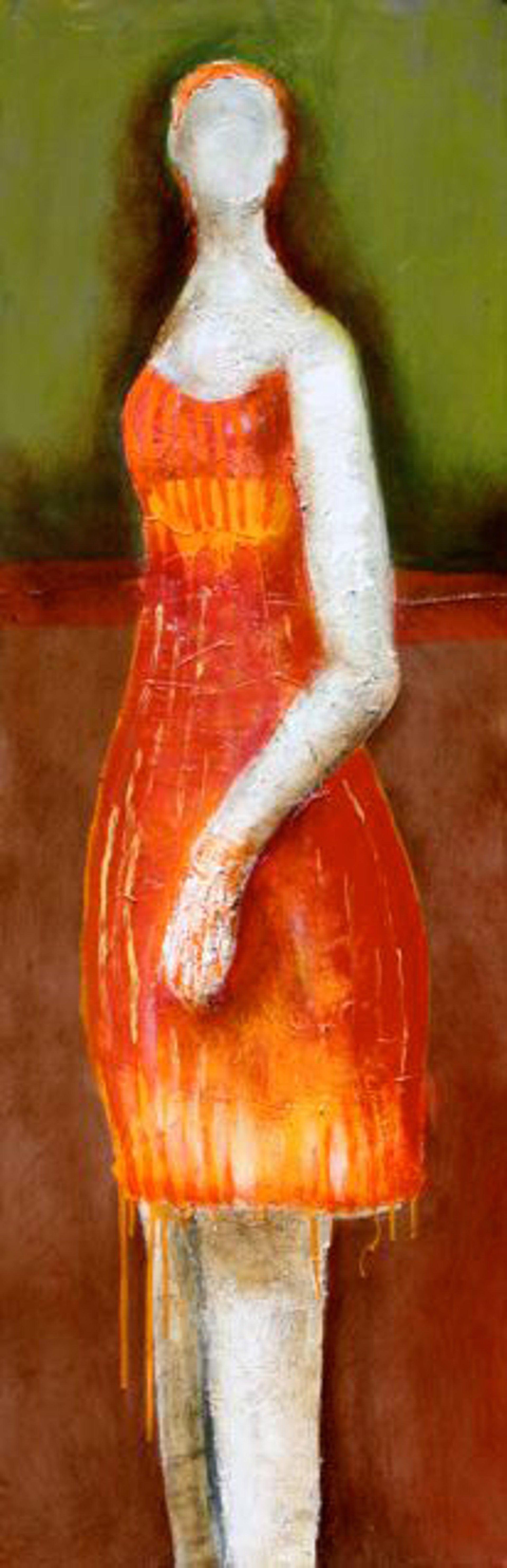 Orange Figure by Brigitte McReynolds