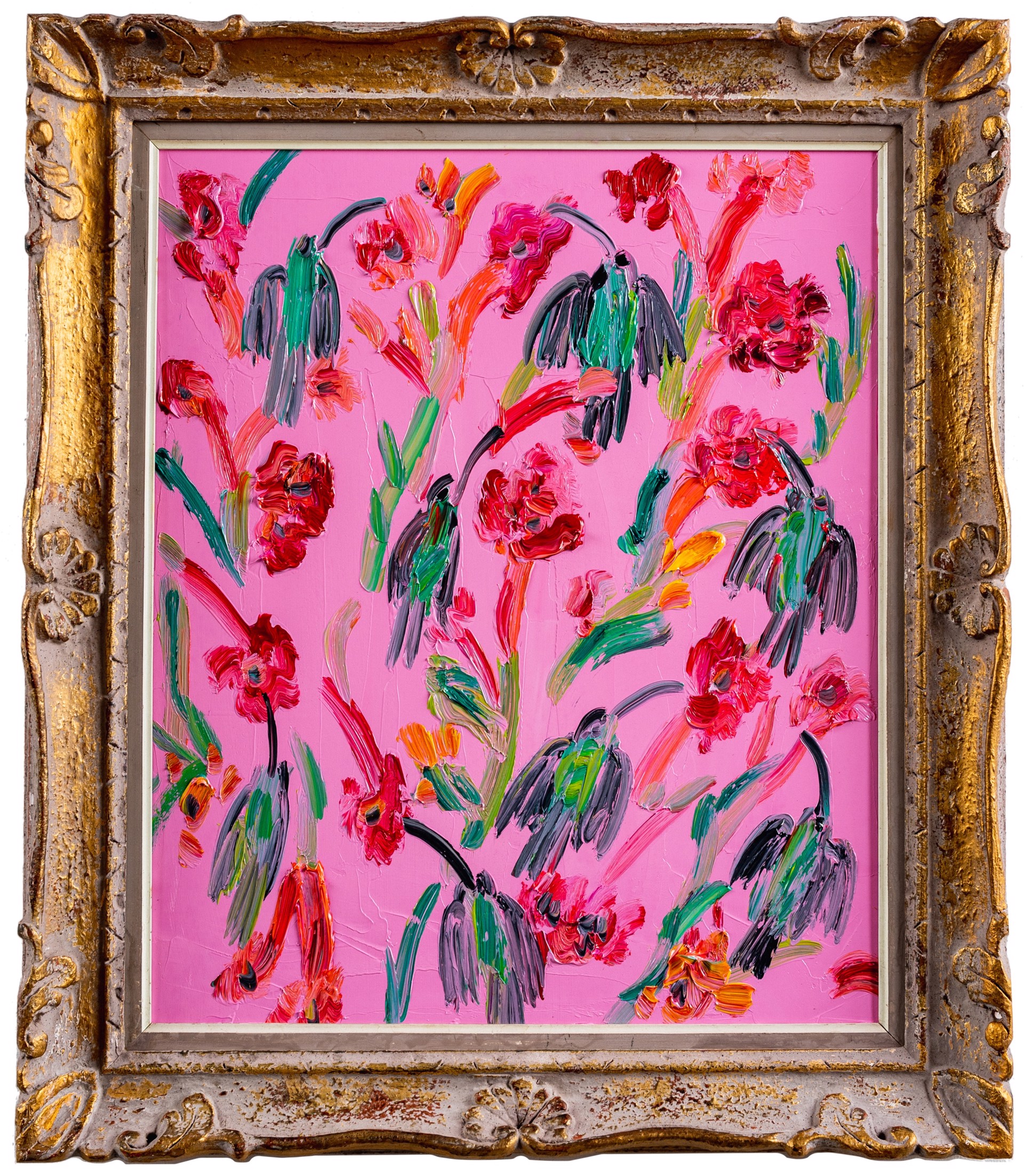 Pink Hummingbirds by Hunt Slonem