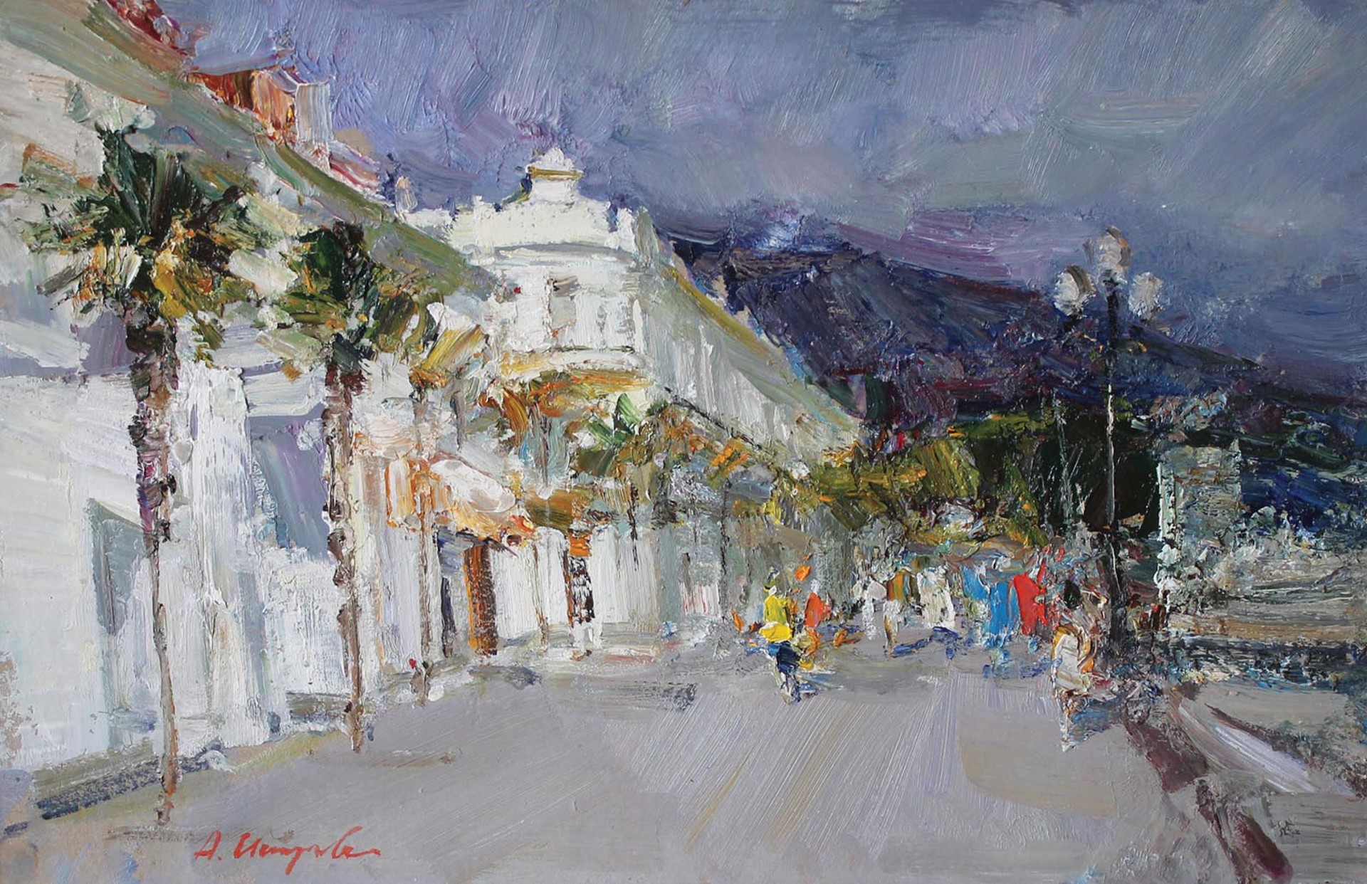 Embankment in Yalta by Andrey Inozemtsev