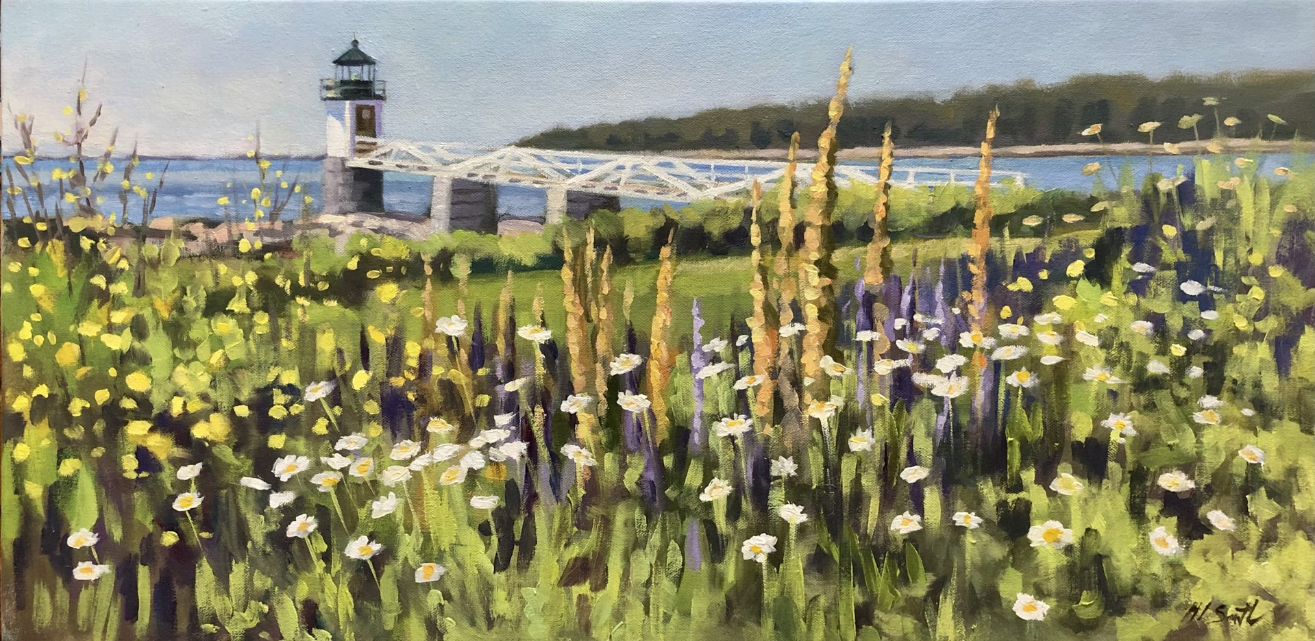 Field of Wild Flowers at Marshall Point by Holly L. Smith