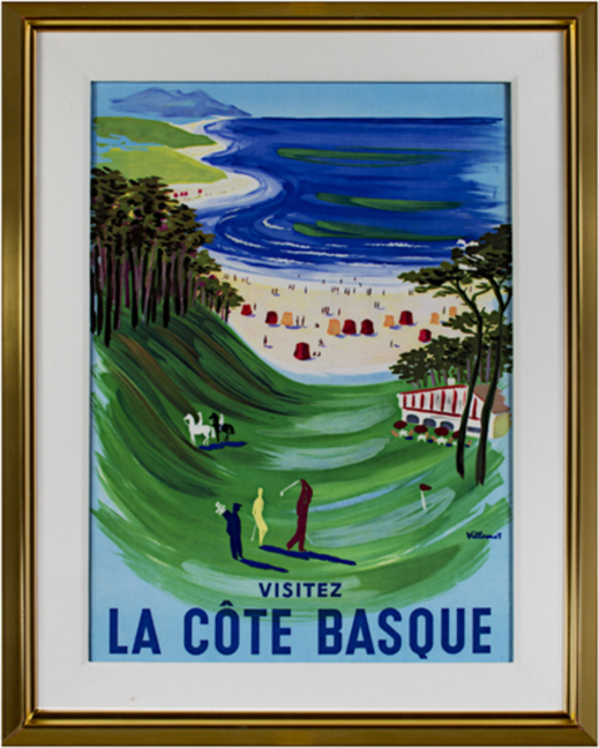 La Cote Basque (golf) by Bernard Villemot