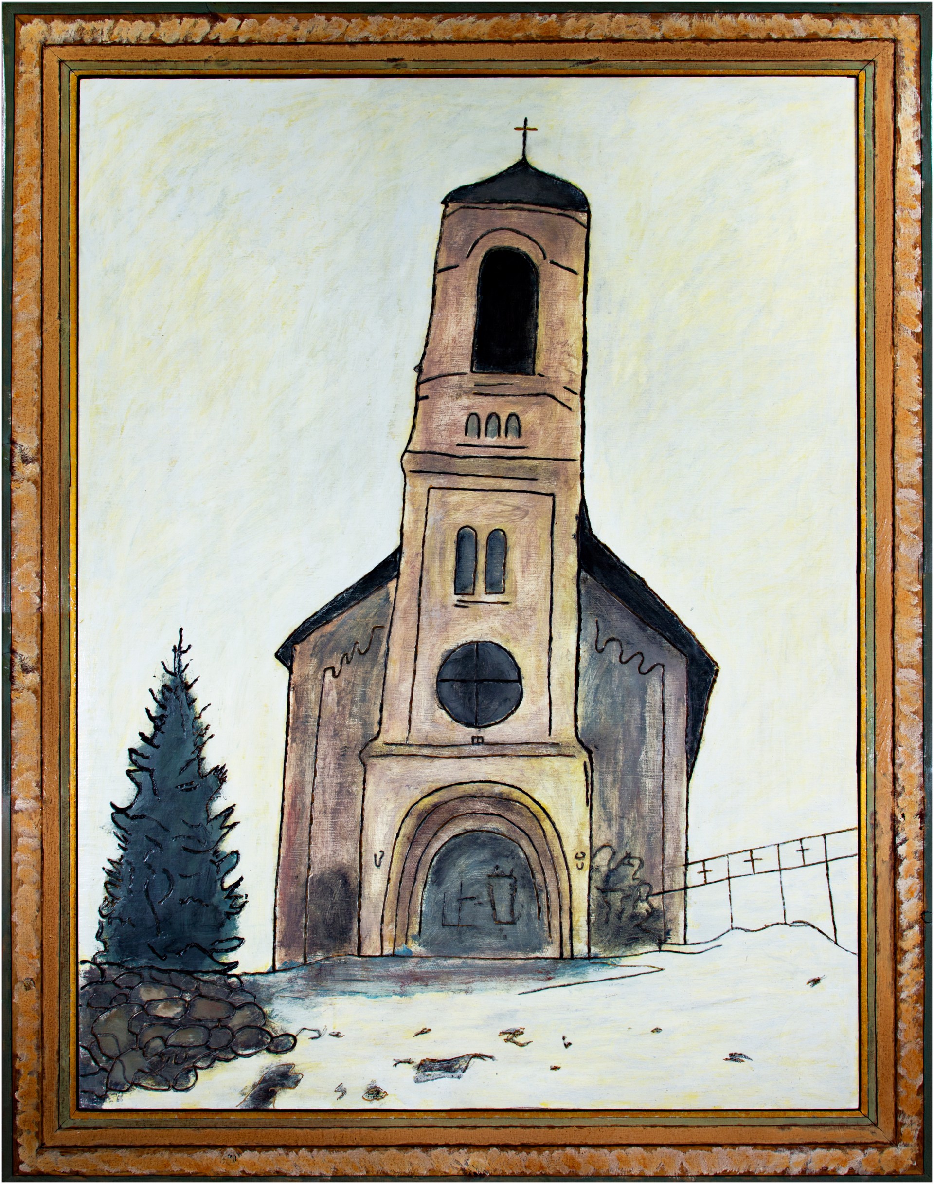 Church In The Snow by Robert Richter