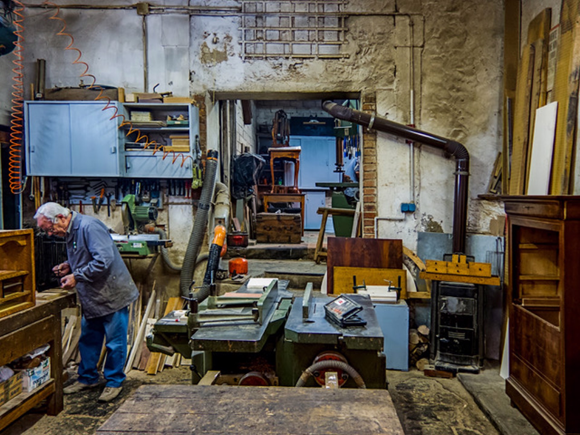 Furniture Repair Studio, Siena, Italy by Lawrence McFarland