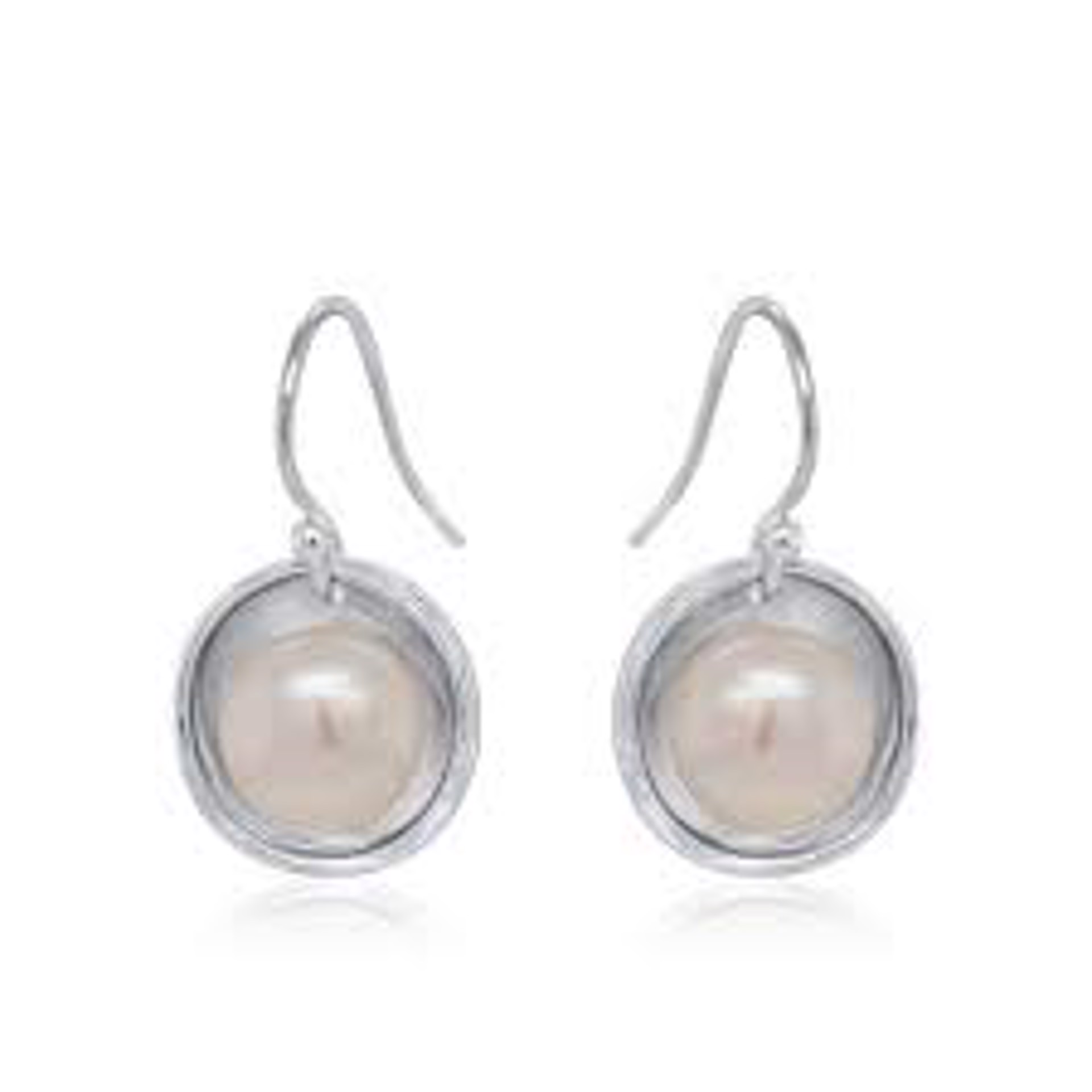 Single Drop Pearl Earrings by Kristen Baird