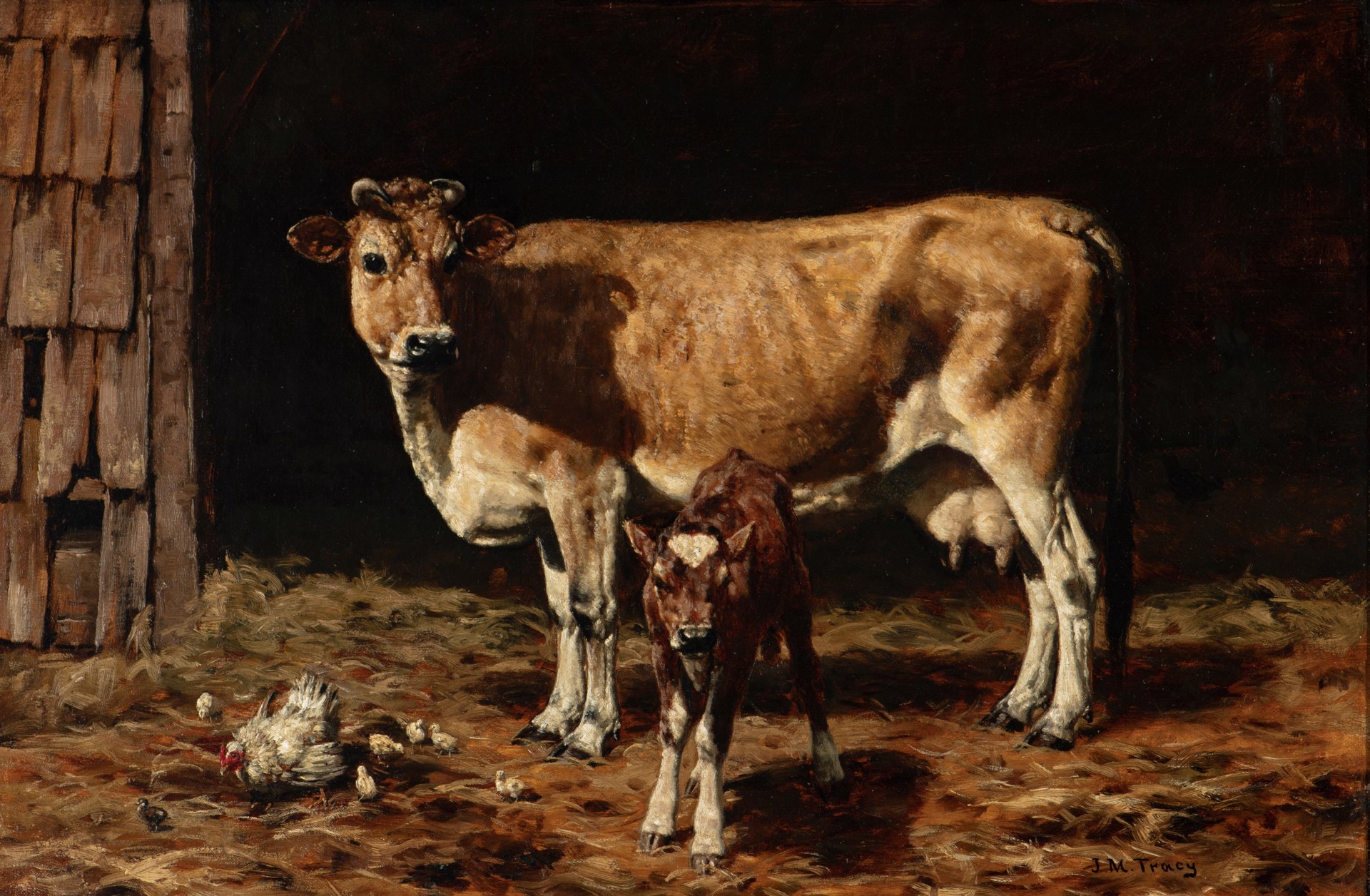 Cow and Calf by John Martin Tracy