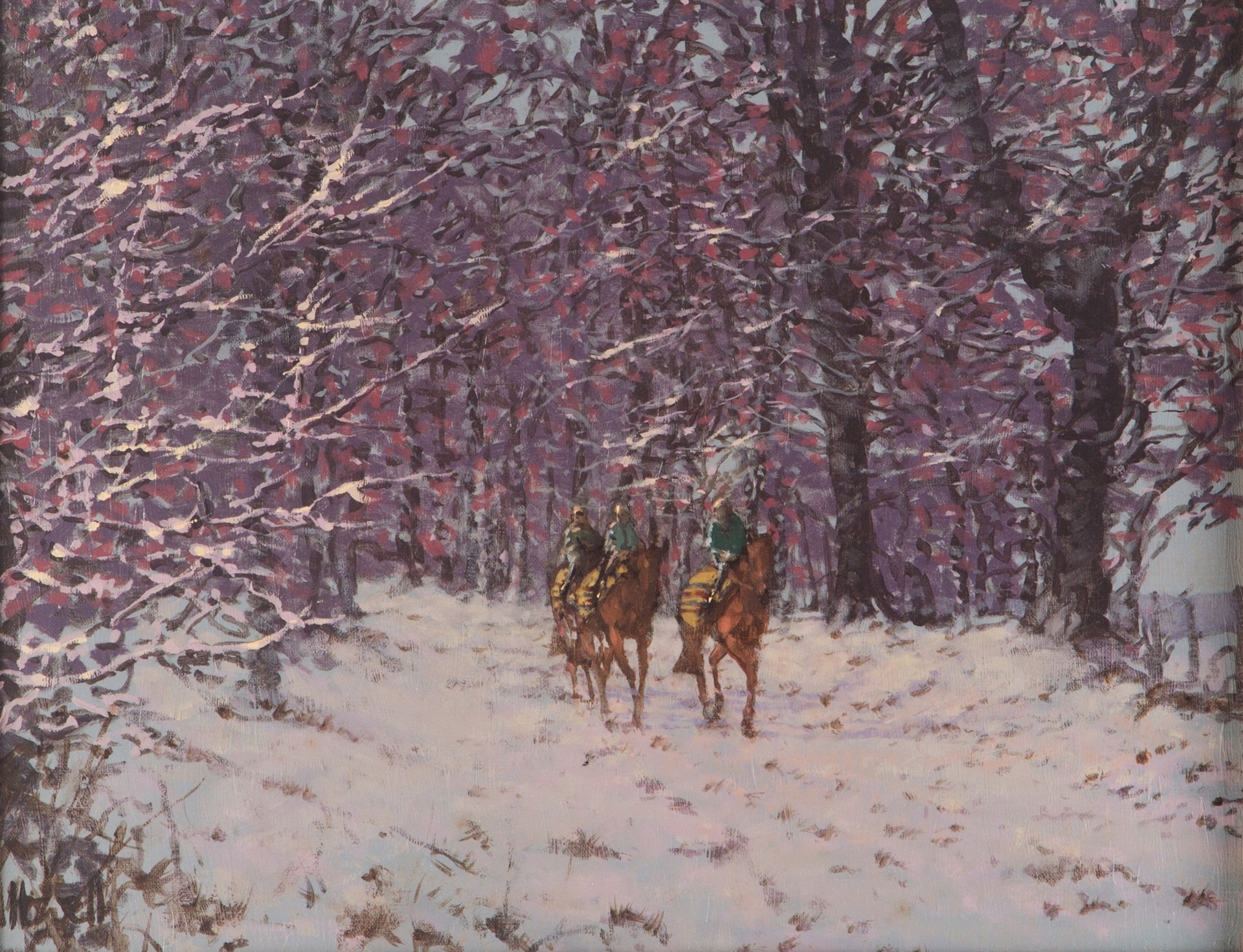 Exercising in the Snow by Peter Howell