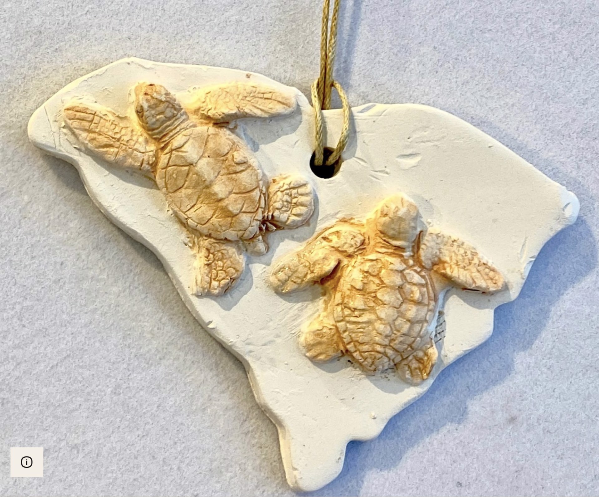 South Carolina State Turtle Ornaments by Barbara Bergwerf, Ceramics