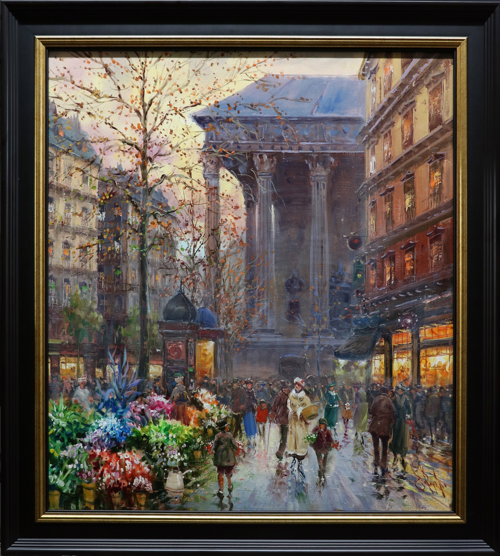 Flowers Market on the Boulevard by Emilio Payes