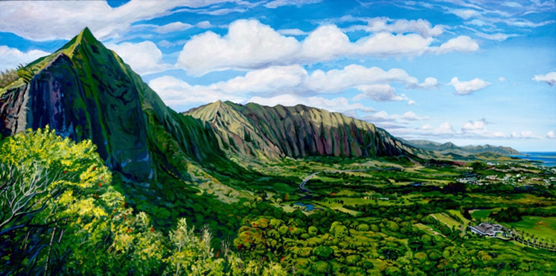 Pali Cliffs by Lynne Boyer
