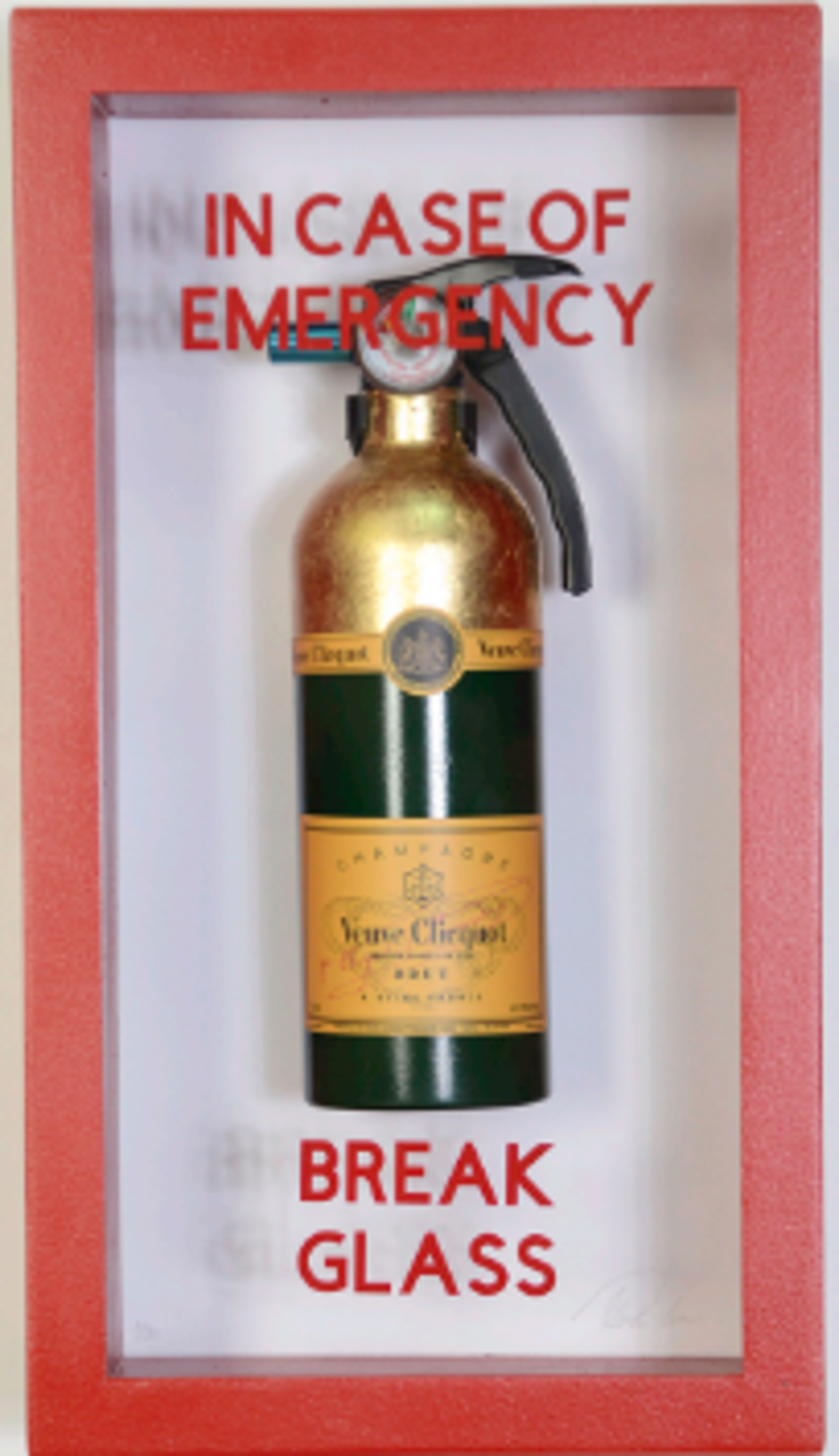 In Case of Emergency, Break Glass (Veuve Clicquot) by Plastic Jesus