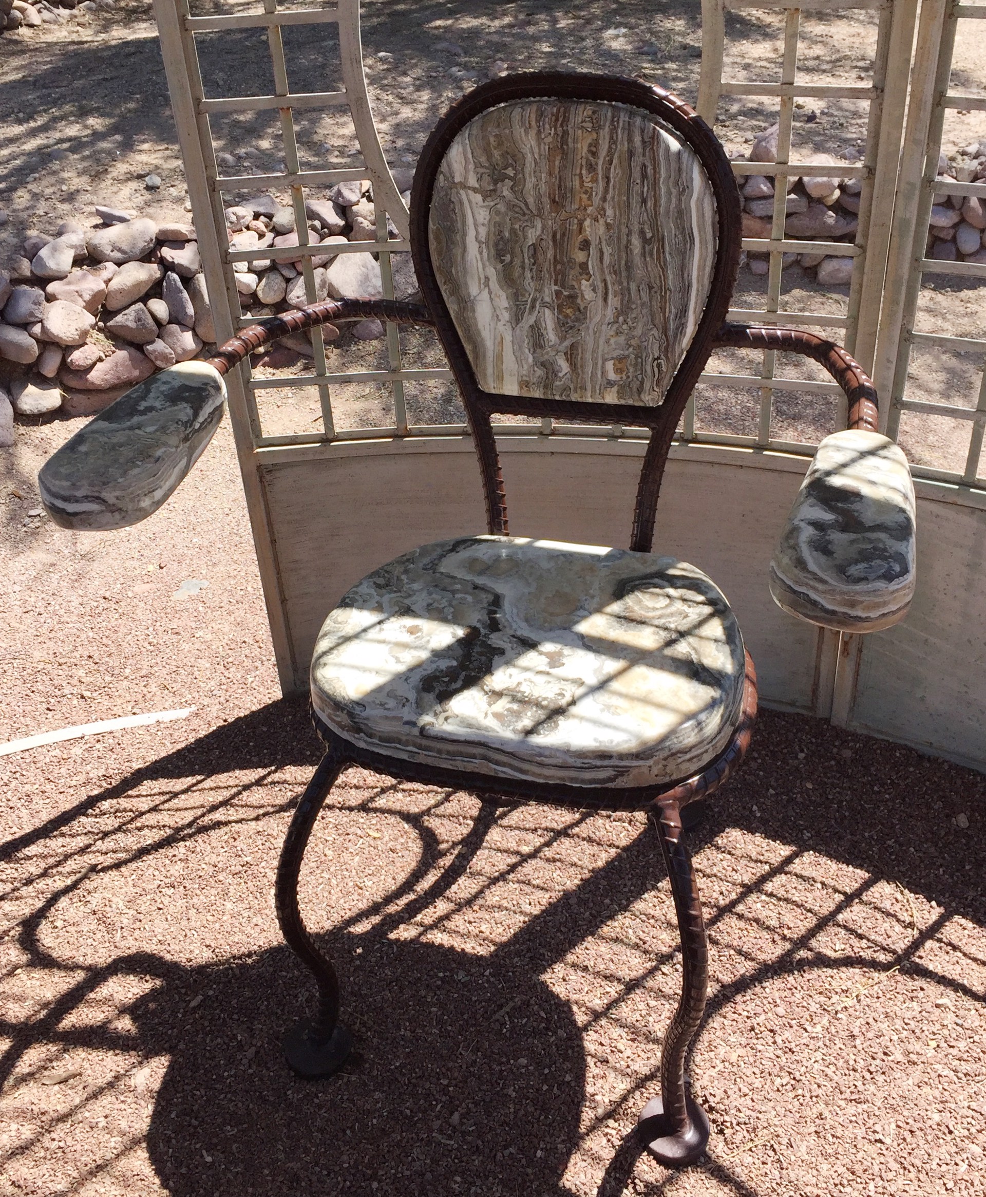 Rock Furniture - Chair - Arizona Onyx by Gerald Dumont