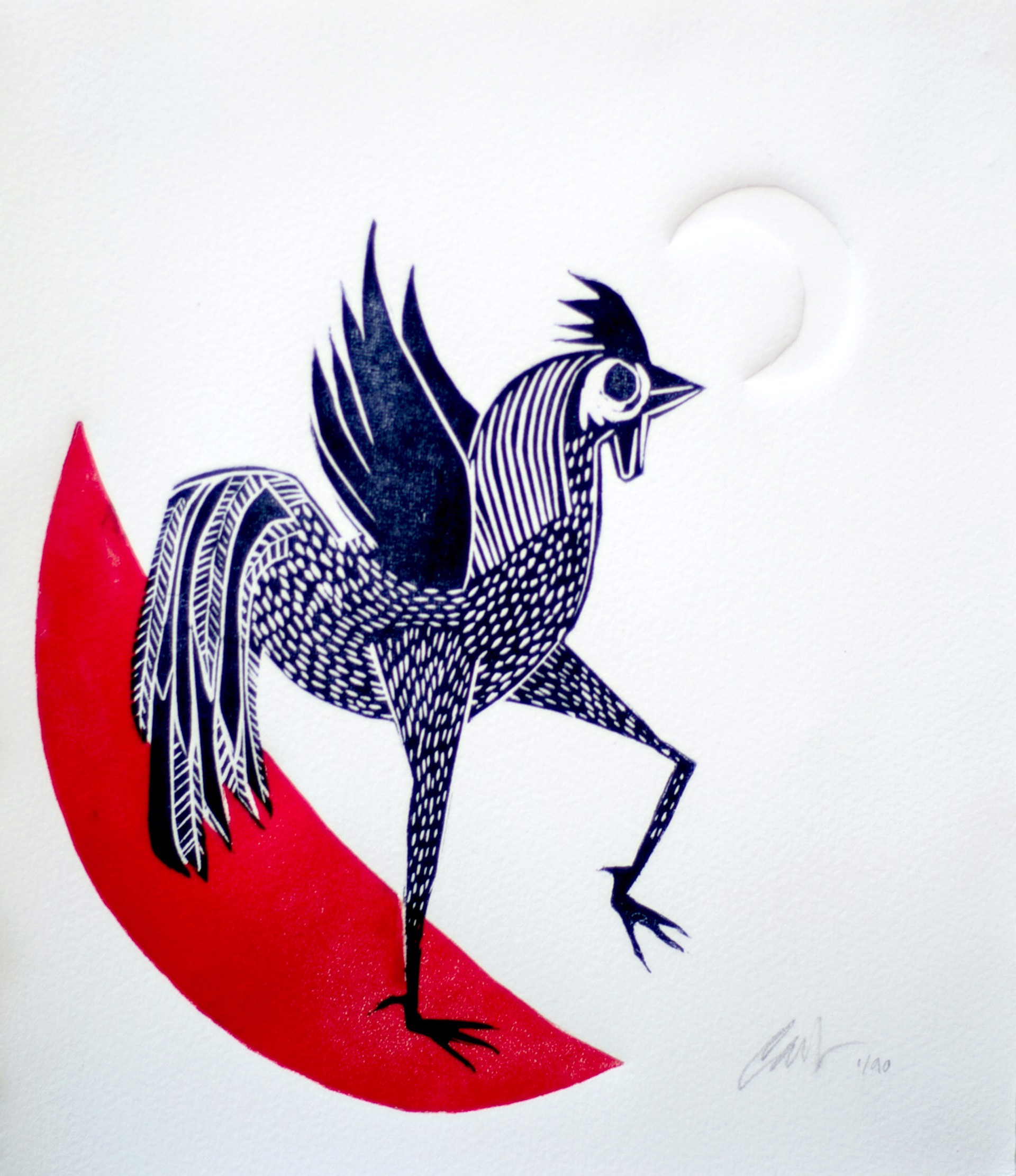 Untitled (Gallo con Luna)(Second Edition) by Paul Rodriguez