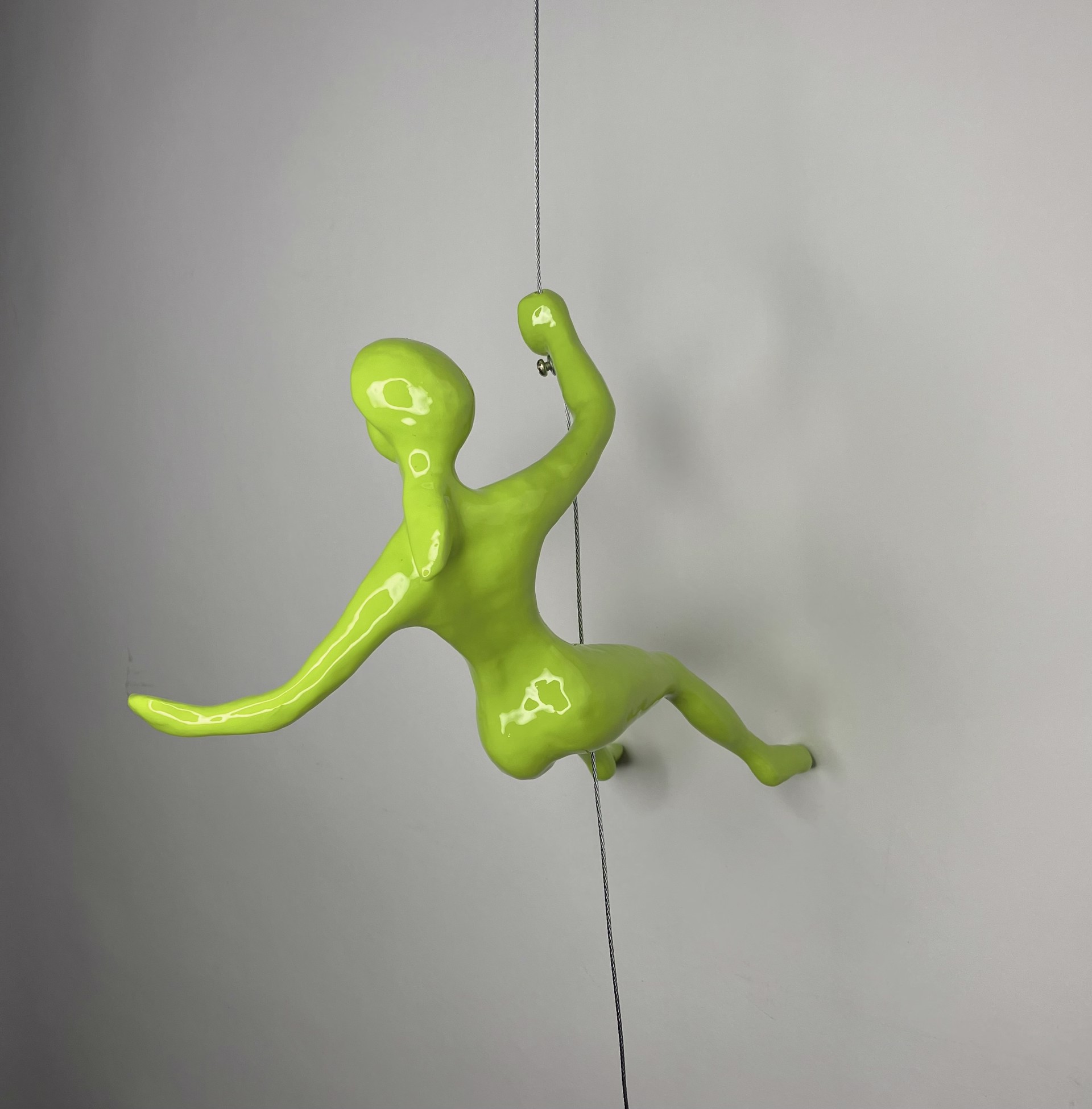 Female Climber 15-R ~ Position 15 in Color Lime Green by Ancizar Marin