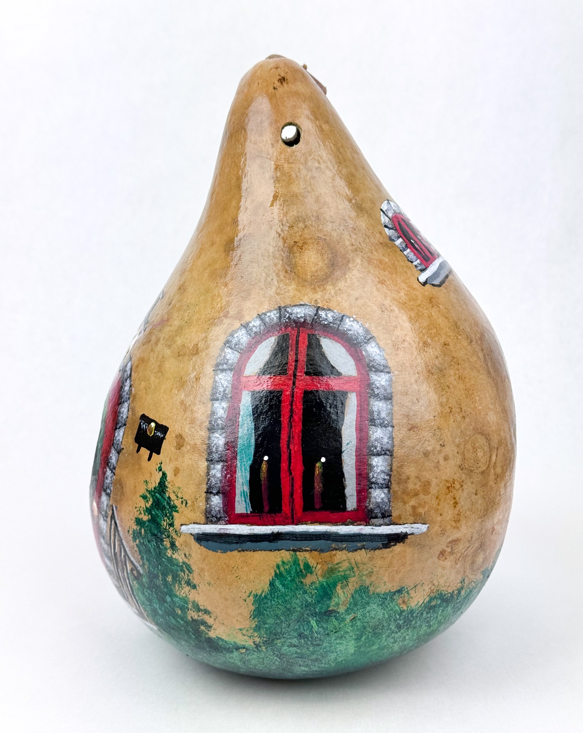 Home for the Holidays (gourd birdhouse) by Mike Knox