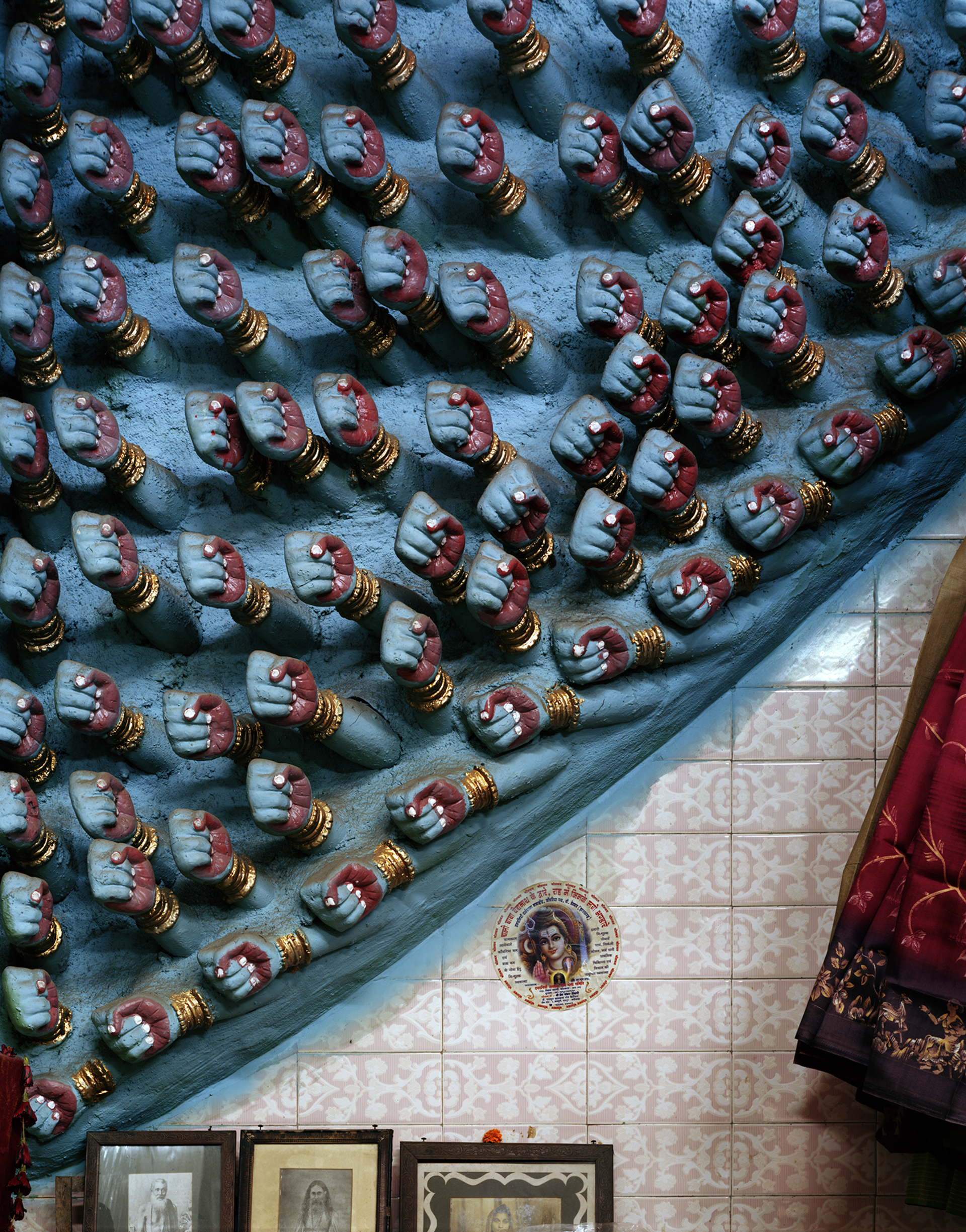 Fists of the Goddess Kali, Destroyer of Evil, Kali Temple, Howrah by Laura McPhee