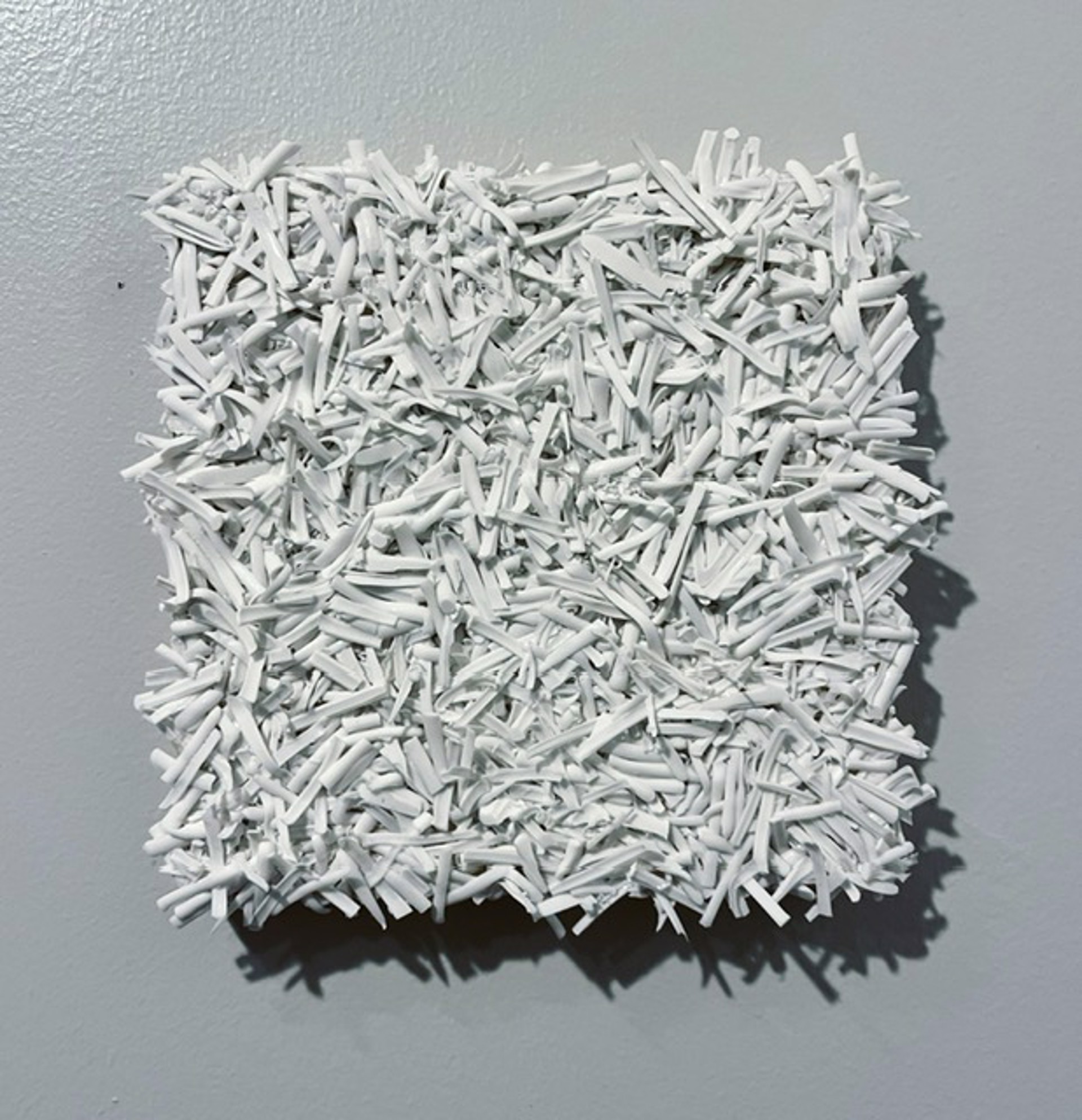 Fringe White Eraser 6x6 by Evan Stoler