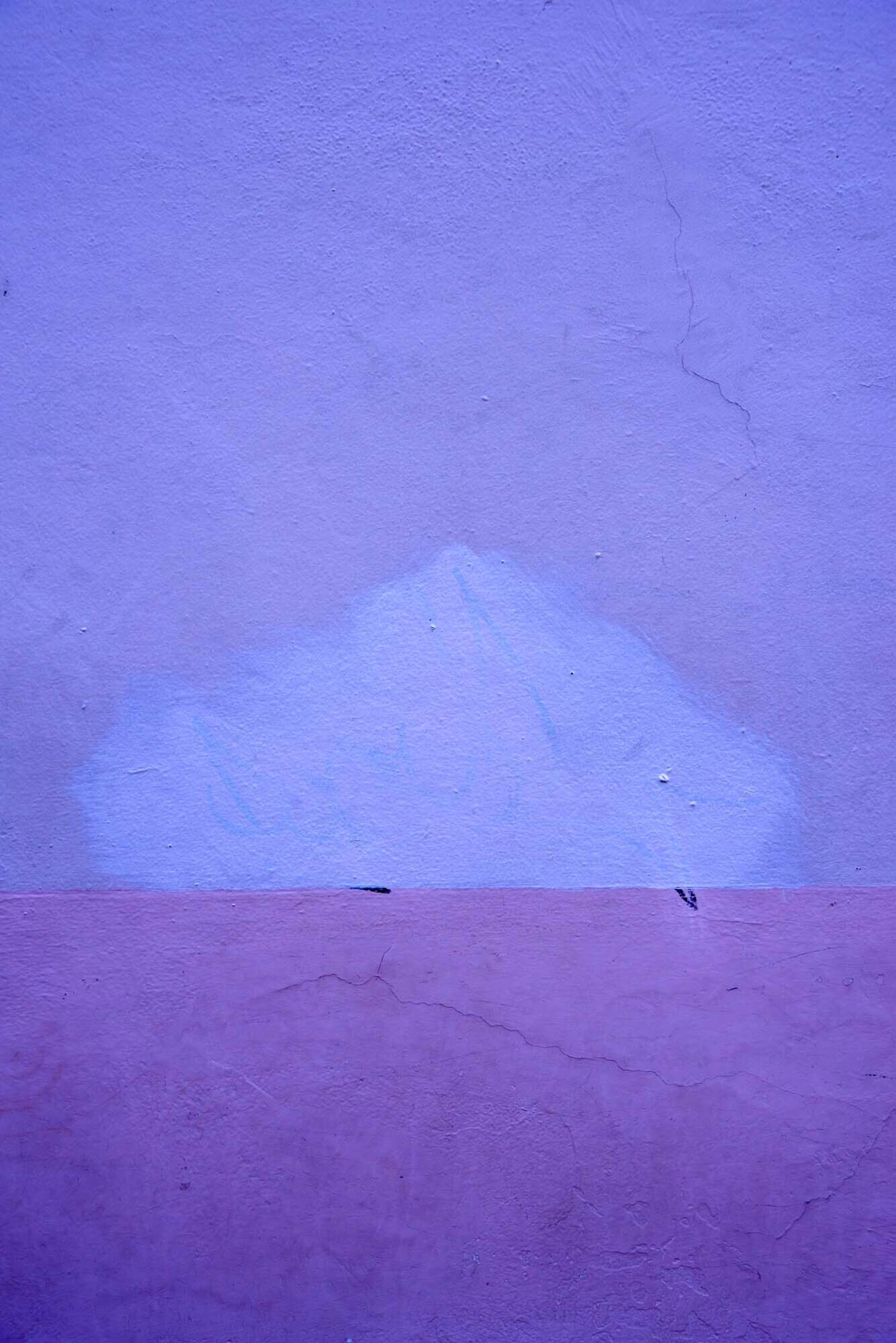 Finding the Universe in Oaxaca, Blue Triangle on Purple Ground by Gary Goldberg