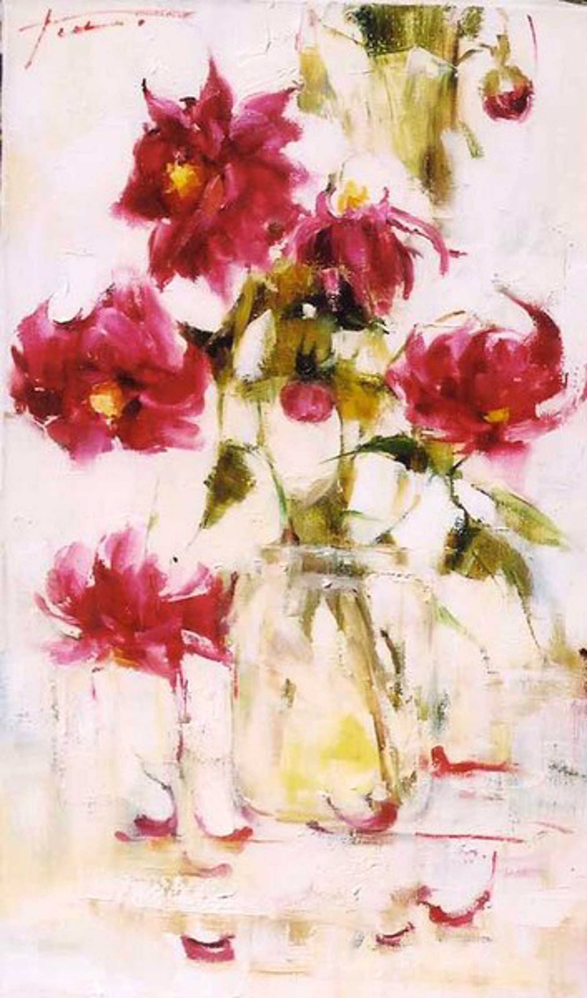 Chinese Roses by Yana Golubyatnikova