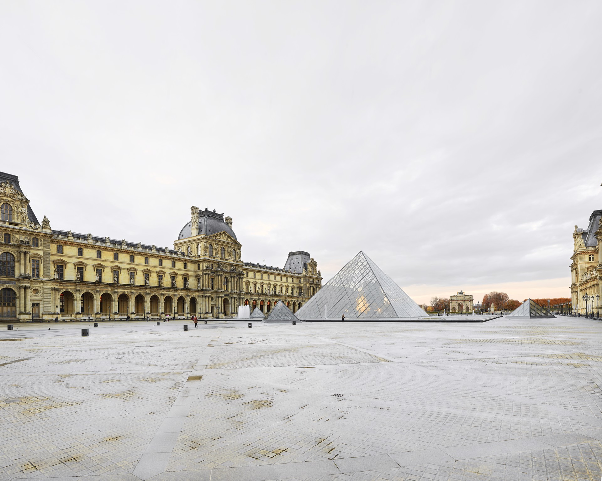 Parisian Pyramids, Louvre, Paris, FR by David Burdeny
