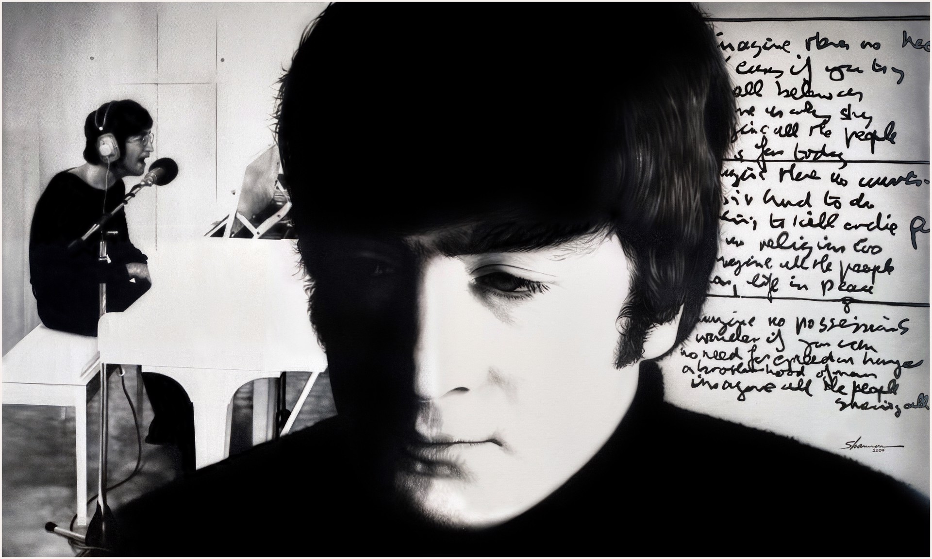 John Lennon Imagined by Shannon The World's Greatest Beatles Artist