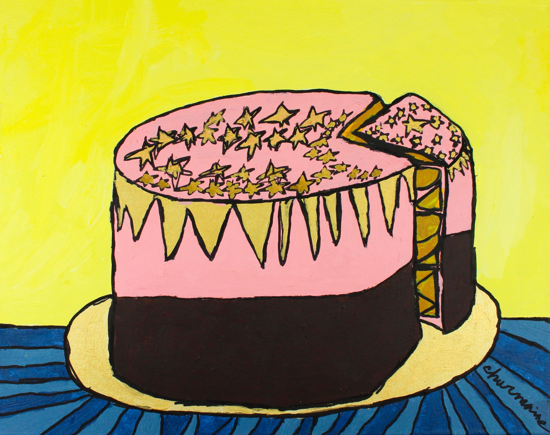 Golden Star Cake by Charmaine Jones