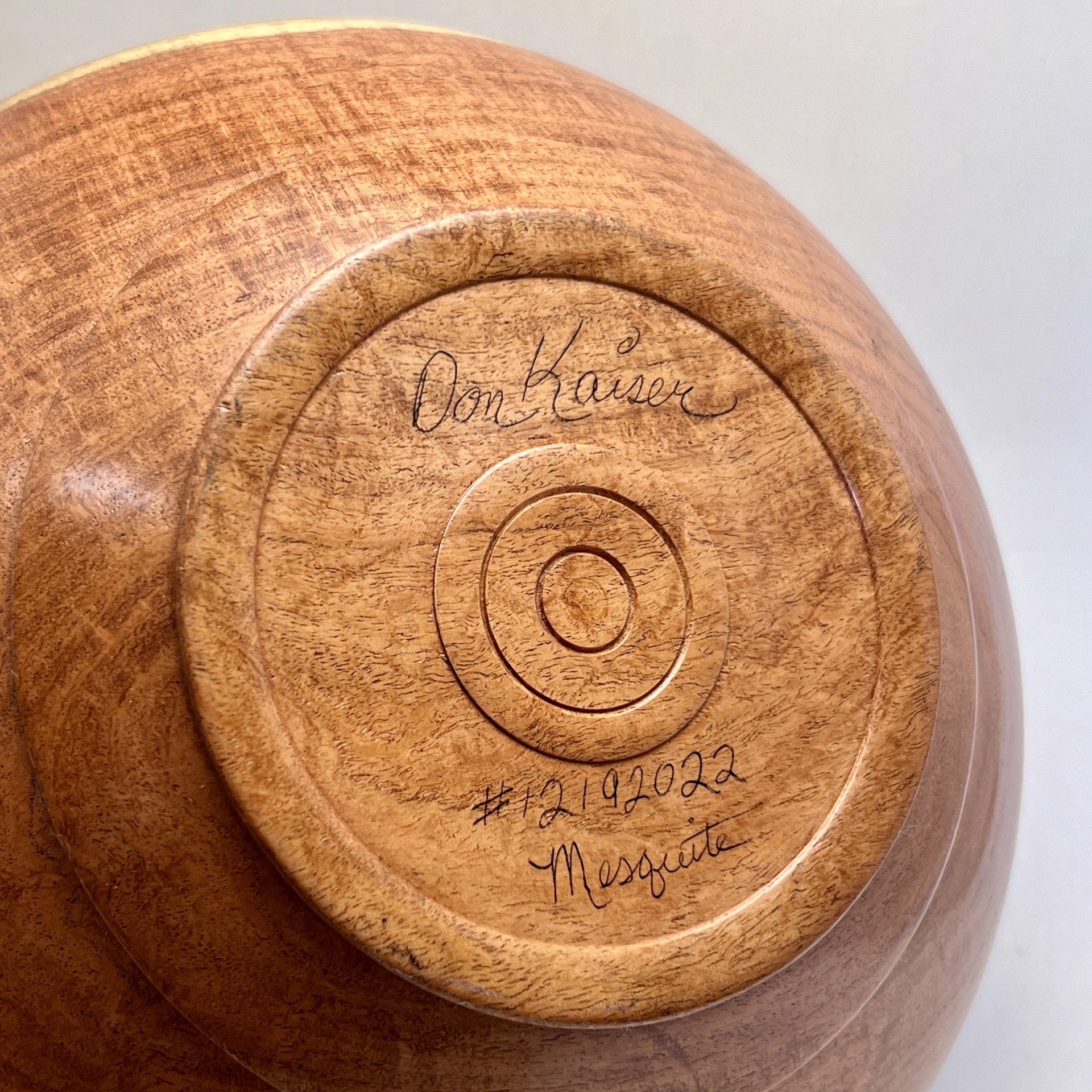 32. Mesquite Natural Edge Bowl by Don Kaiser
