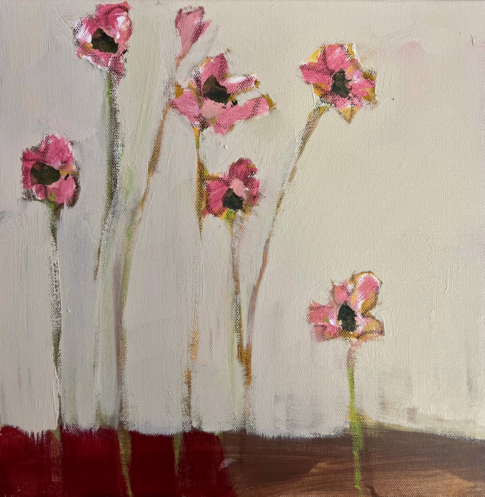 Pink Swamp Flowers by Karlene McConnell