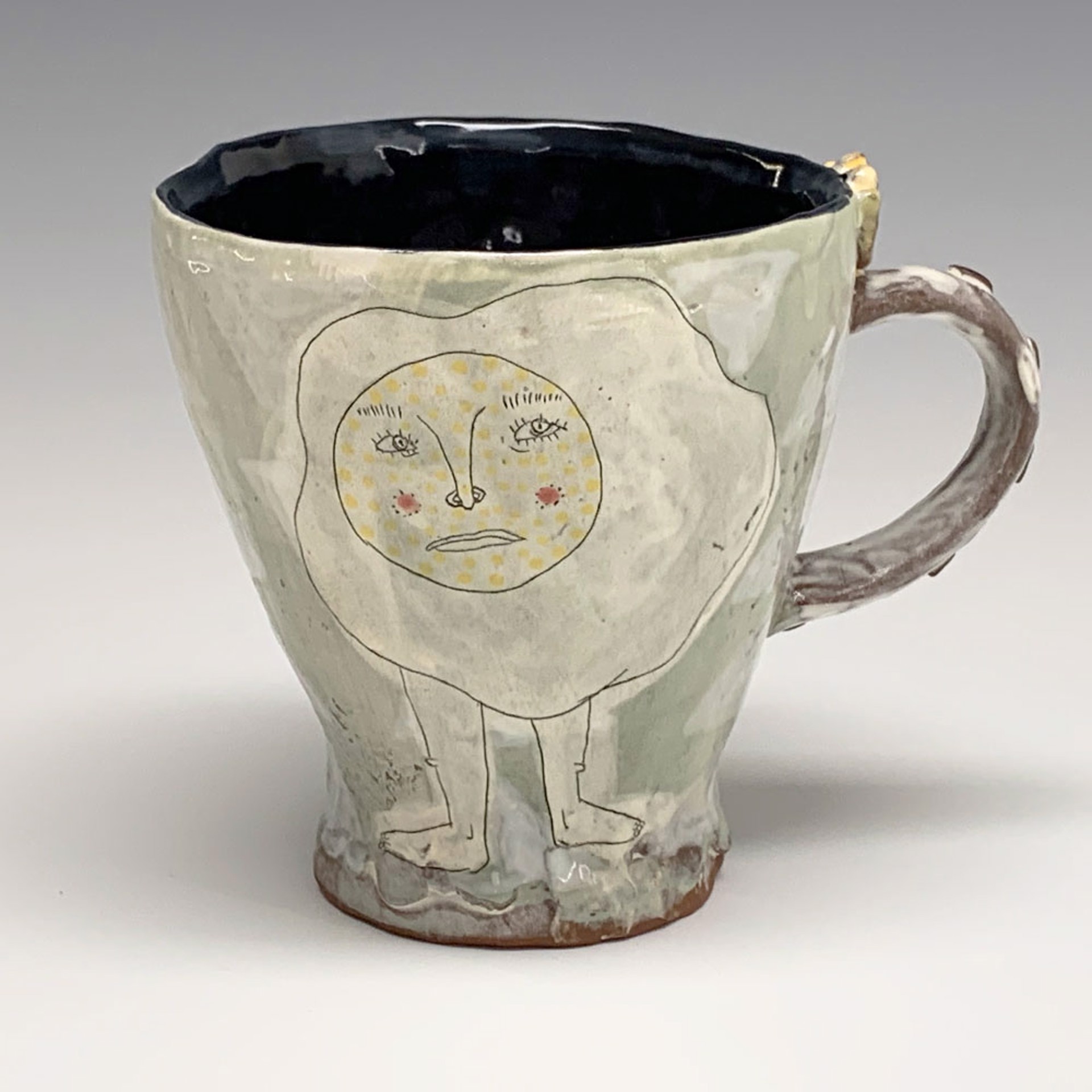 Eggs mug (LH3) by Lynne Hobaica