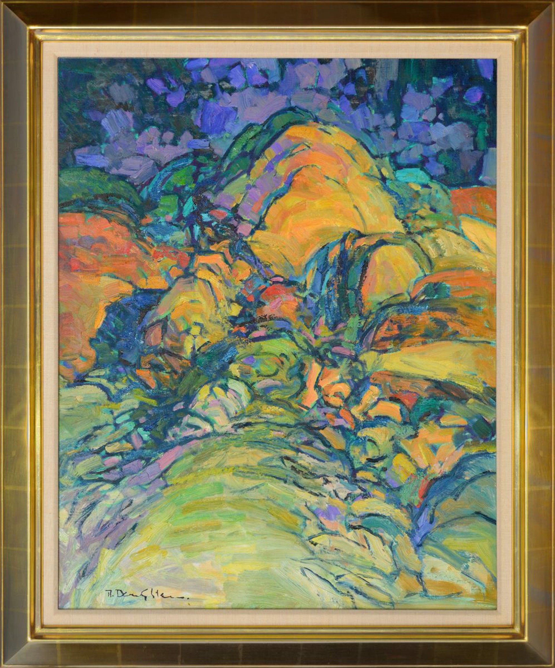 Abstract Mountain by Robert Daughters (1929-2013)