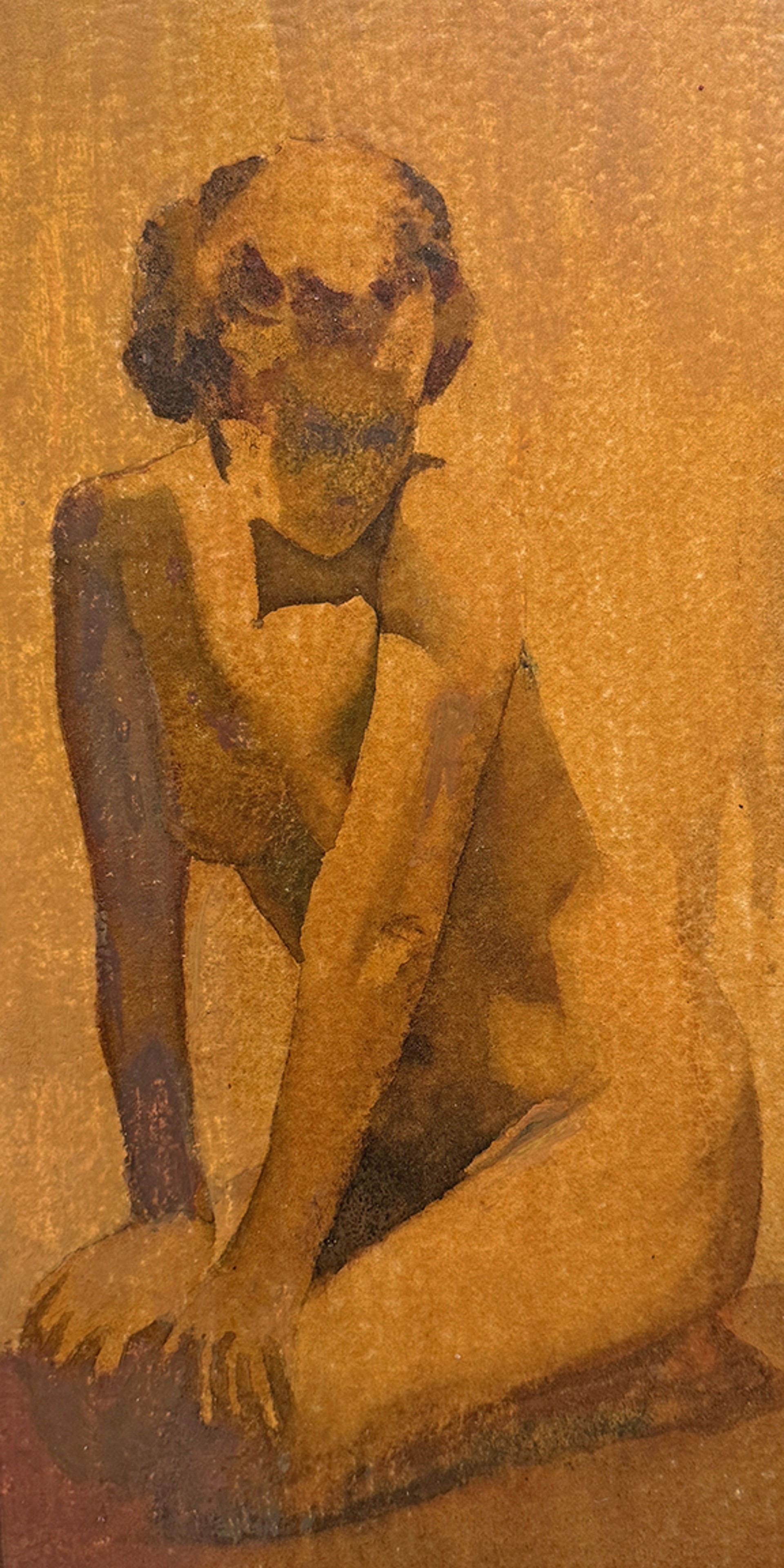 Kneeling Nude by Paul Whitman